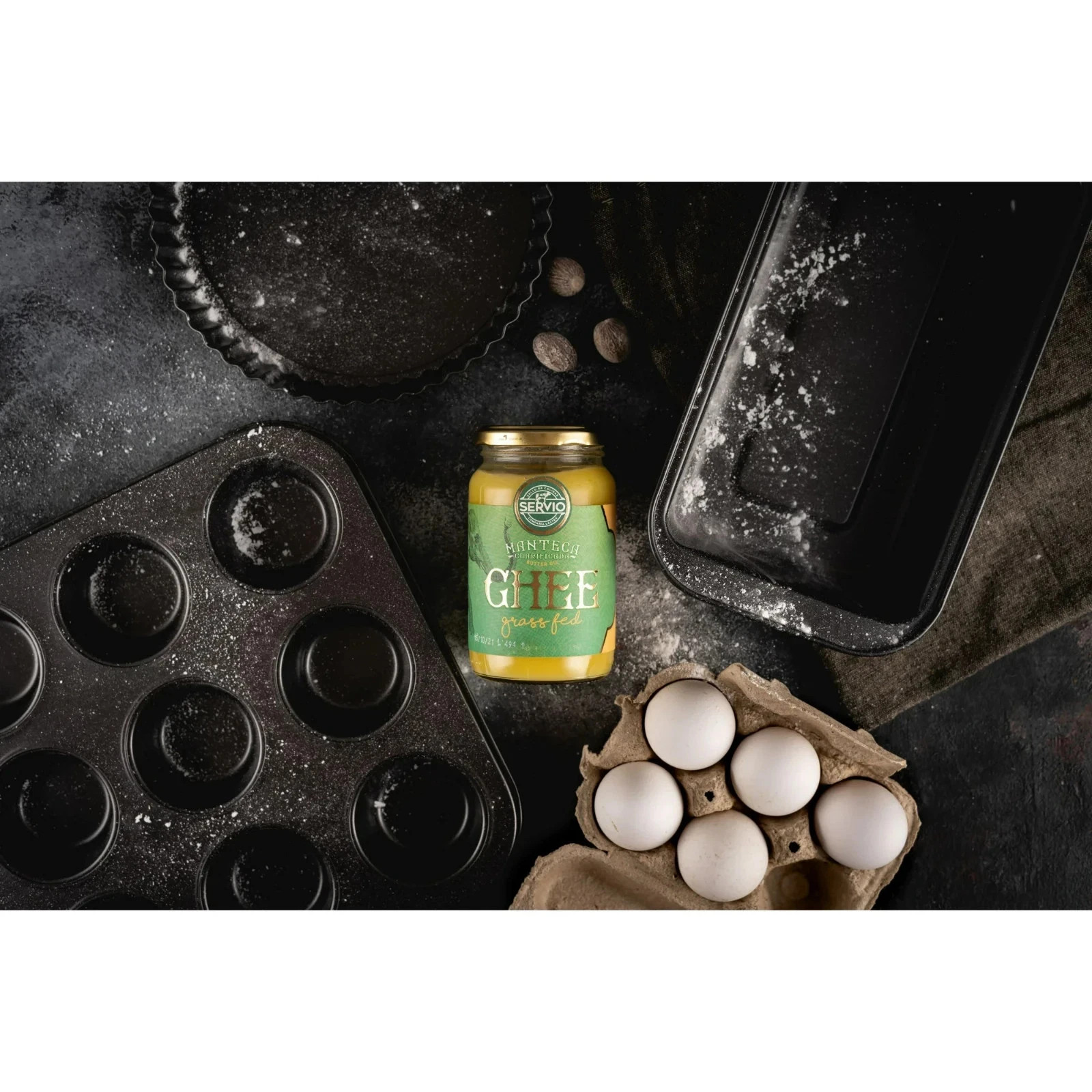 Servio Grass Fed Non-GMO Traditional Ghee Clarified Butter, Shelf-Stable, 10.58