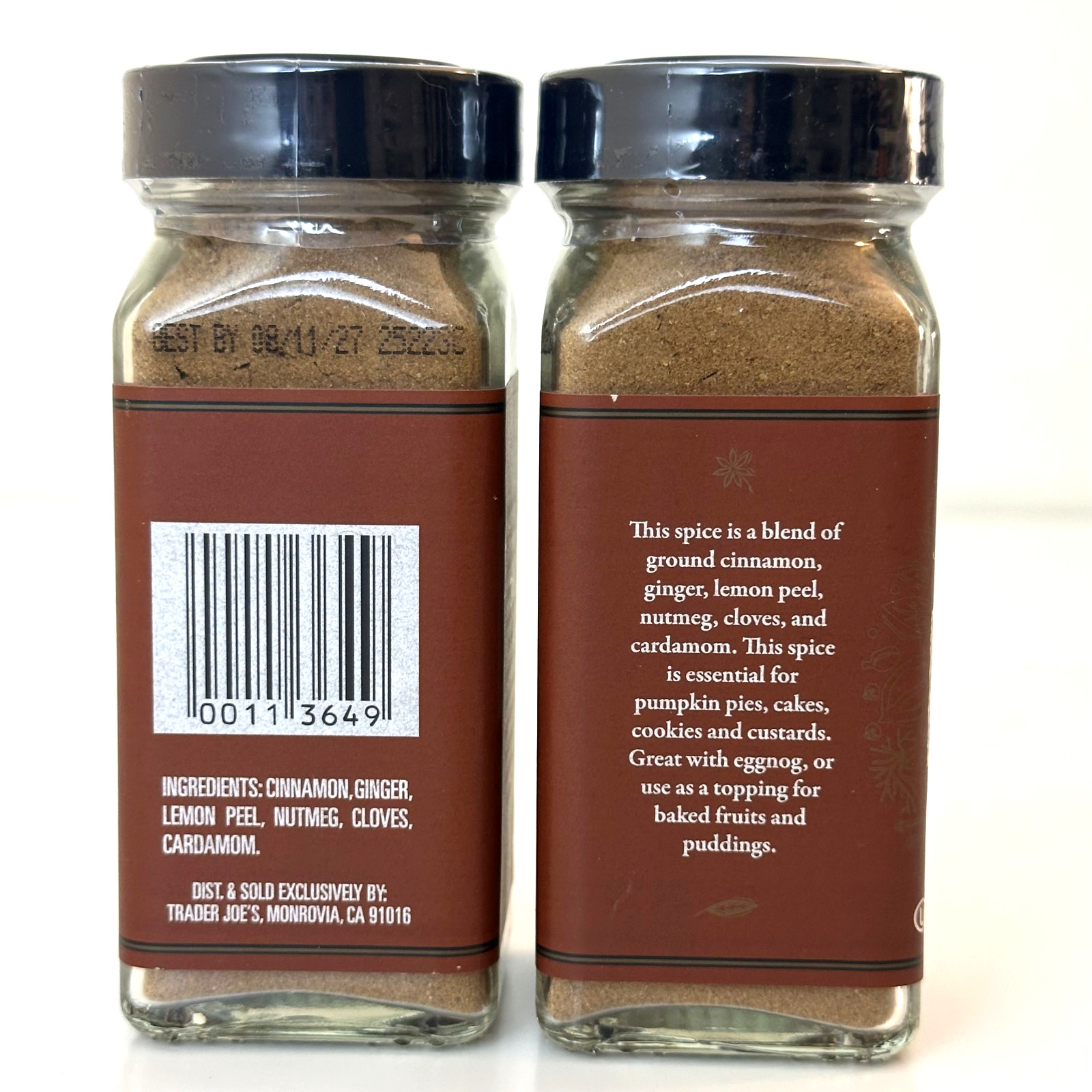2 Pack Trader Joe’s Pumpkin Pie Spice 3.6 oz. (1.8 x 2) Seasonal LIMITED