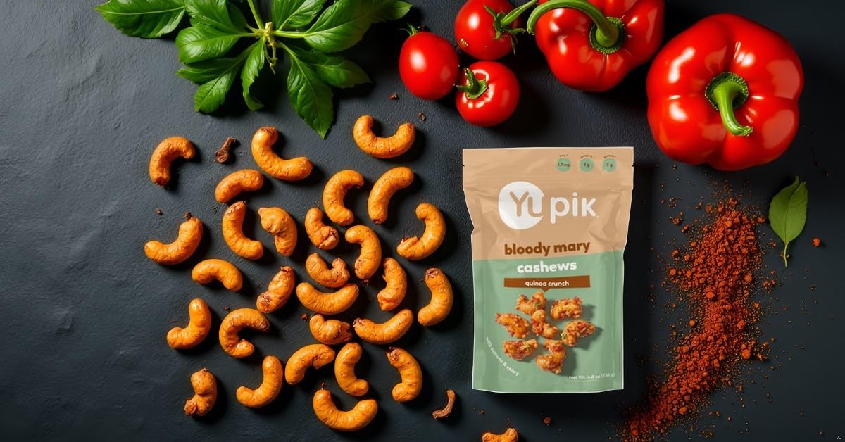 Yupik Bloody Mary Cashews 4.8oz Cocktail Flavored Crunchy