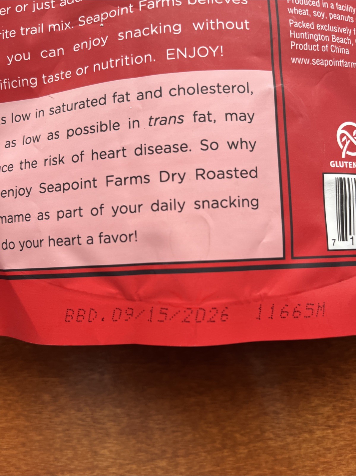 SEAPOINT FARMS Dry Roasted Edamame Sea Salt FAMILY SIZE 11 oz Bag NEW|SEALED-2PK