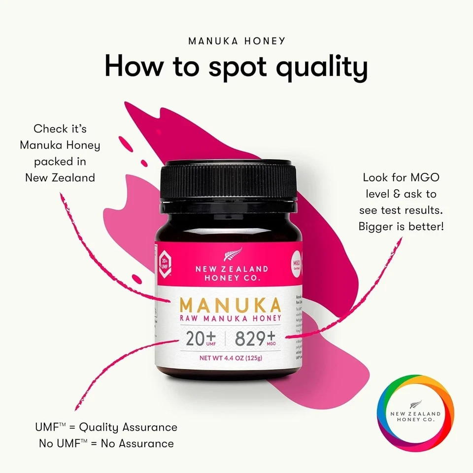 New Zealand Honey Co. Raw Manuka Honey UMF 20+ / MGO 829+ | UMF Certified | 4…