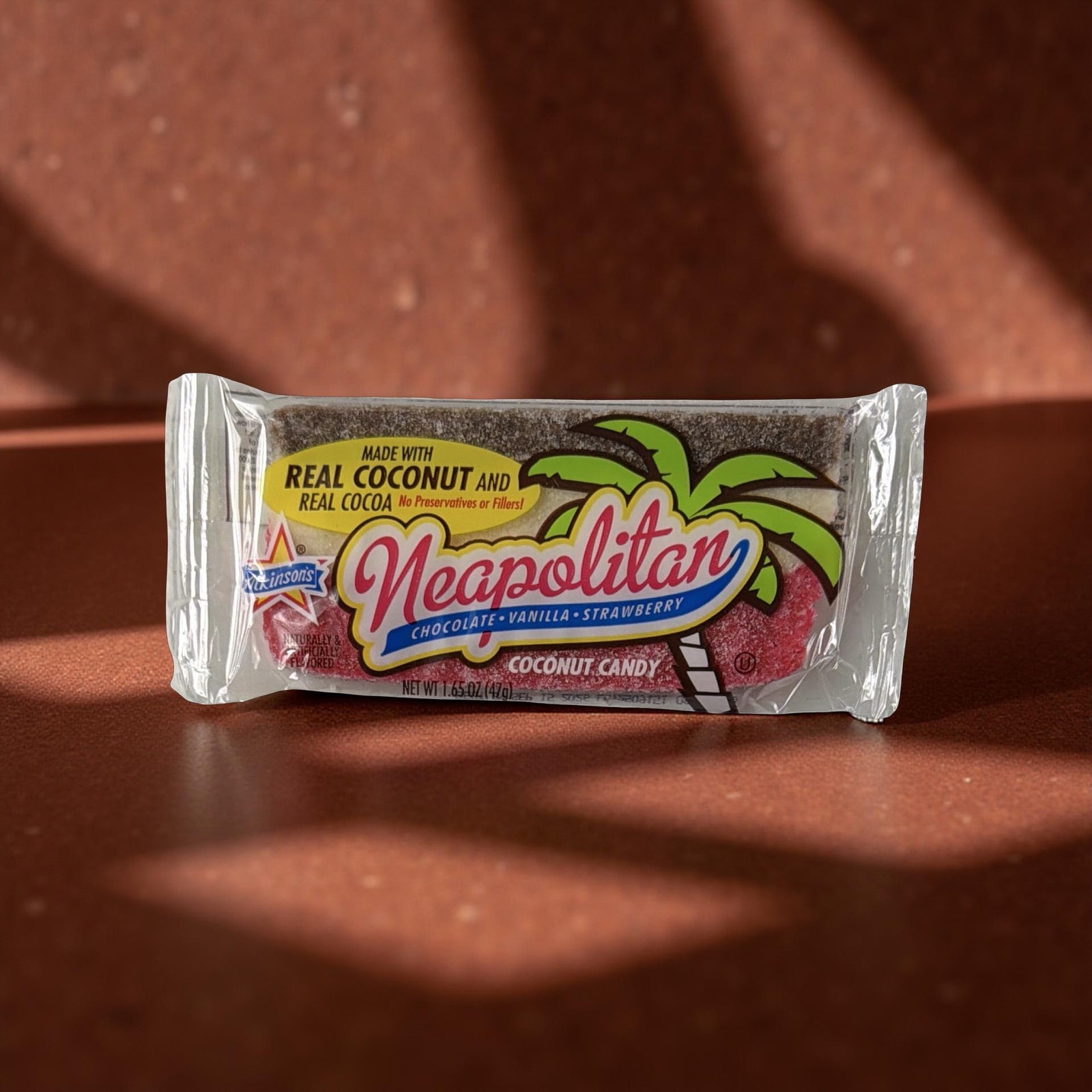 Atkinson’s Neapolitan Chewy Coconut Bars – 1.65 oz Bars, Pack of 6 | Nostalgic T