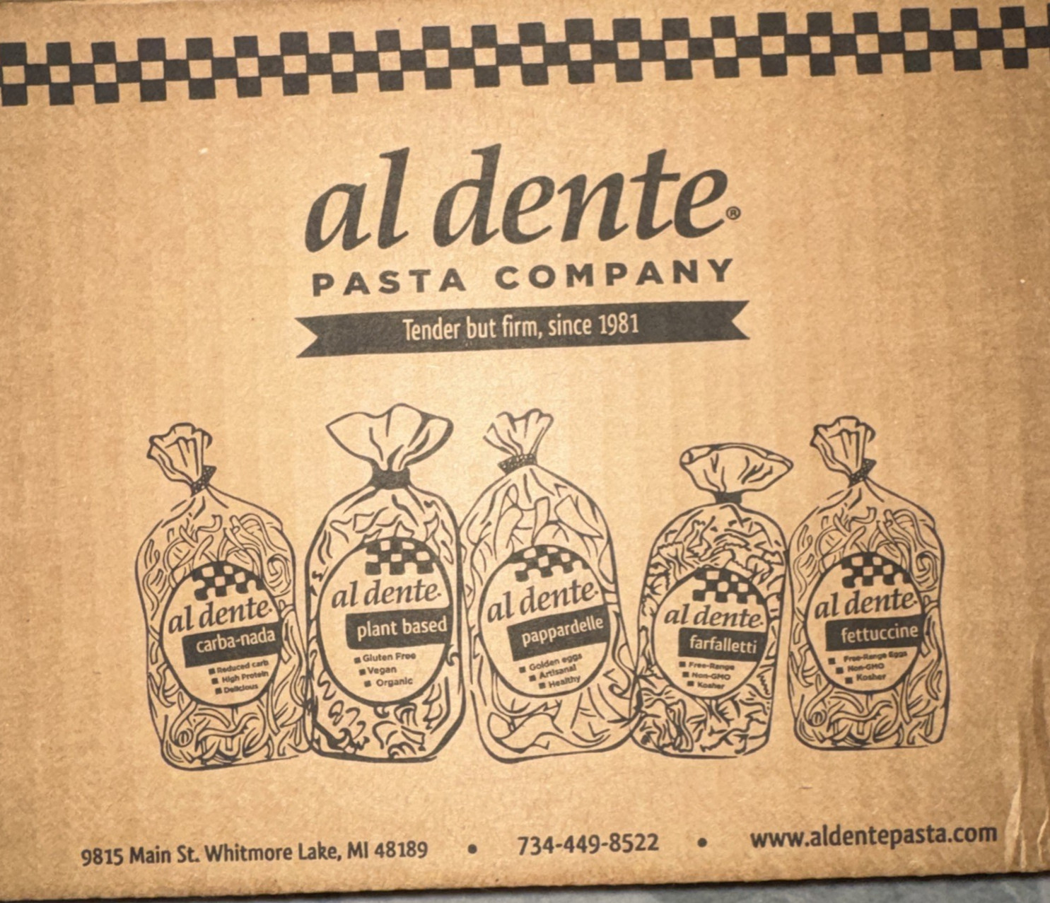 3 Pks AL DENTE Carba-Nada Fettuccine Roasted Garlic 10oz Packs Low Sugar & Carb