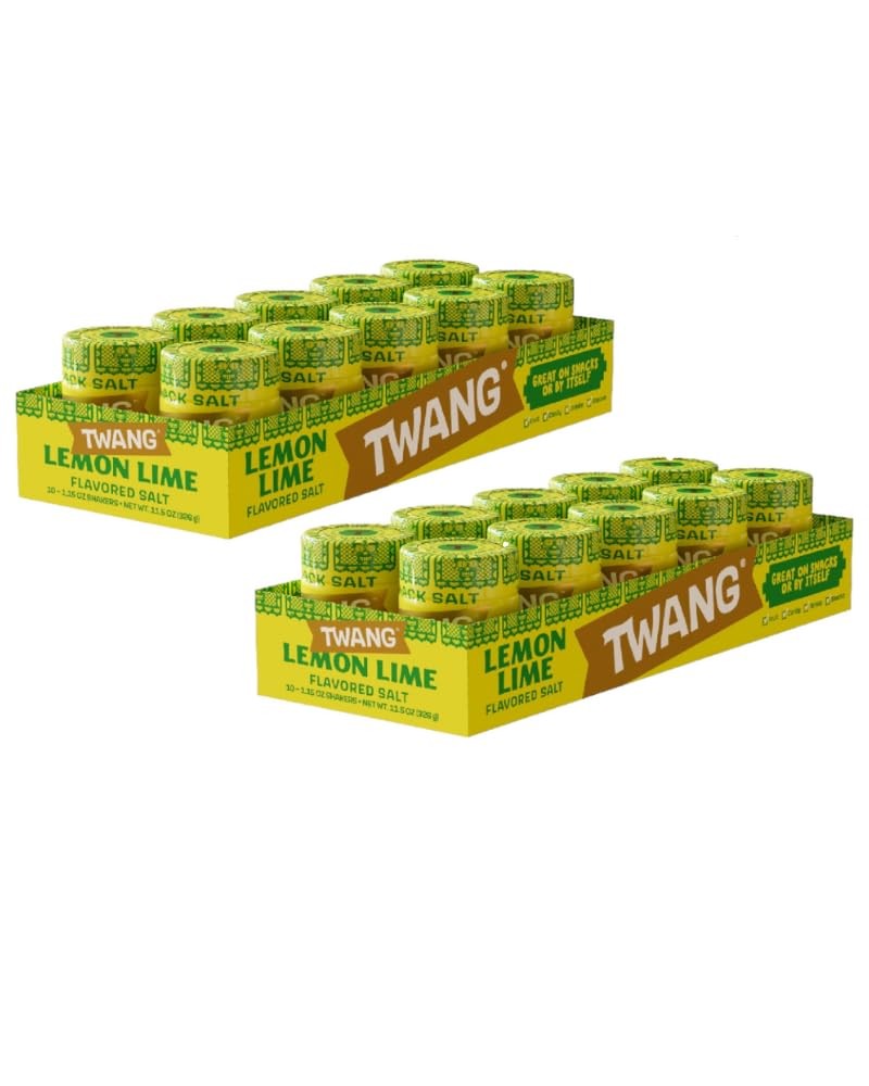Twangerz Lemon-Lime Seasoning Salt Snack Topping, 1.15-Ounce Shaker (Pack of 20)