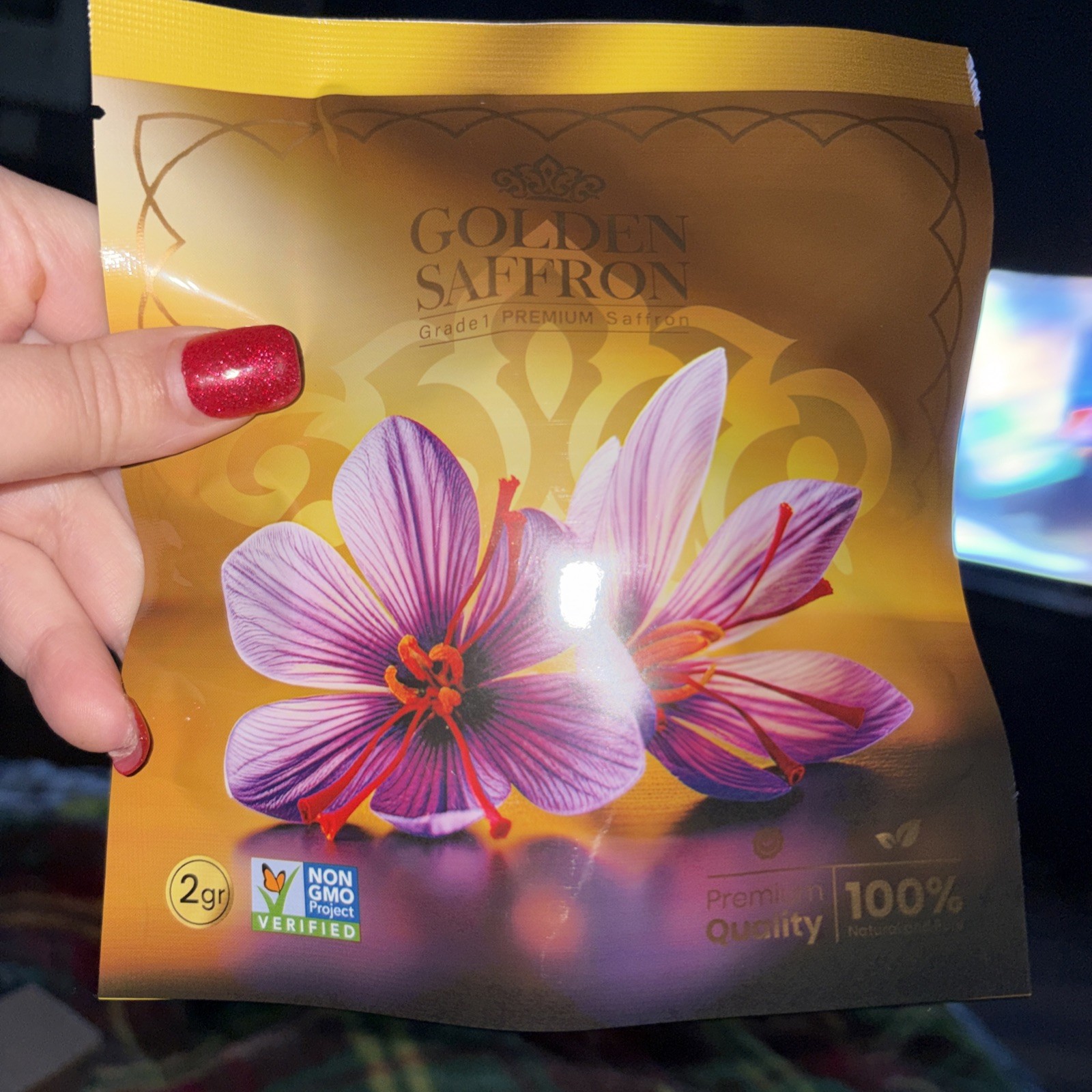 Golden Saffron, Finest Pure Premium All Red Saffron Threads, Grade A+