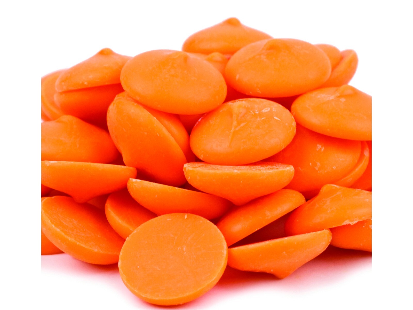 2 Pounds Merckens Orange Melting Chocolate Coating Wafer Candy Free Shipping