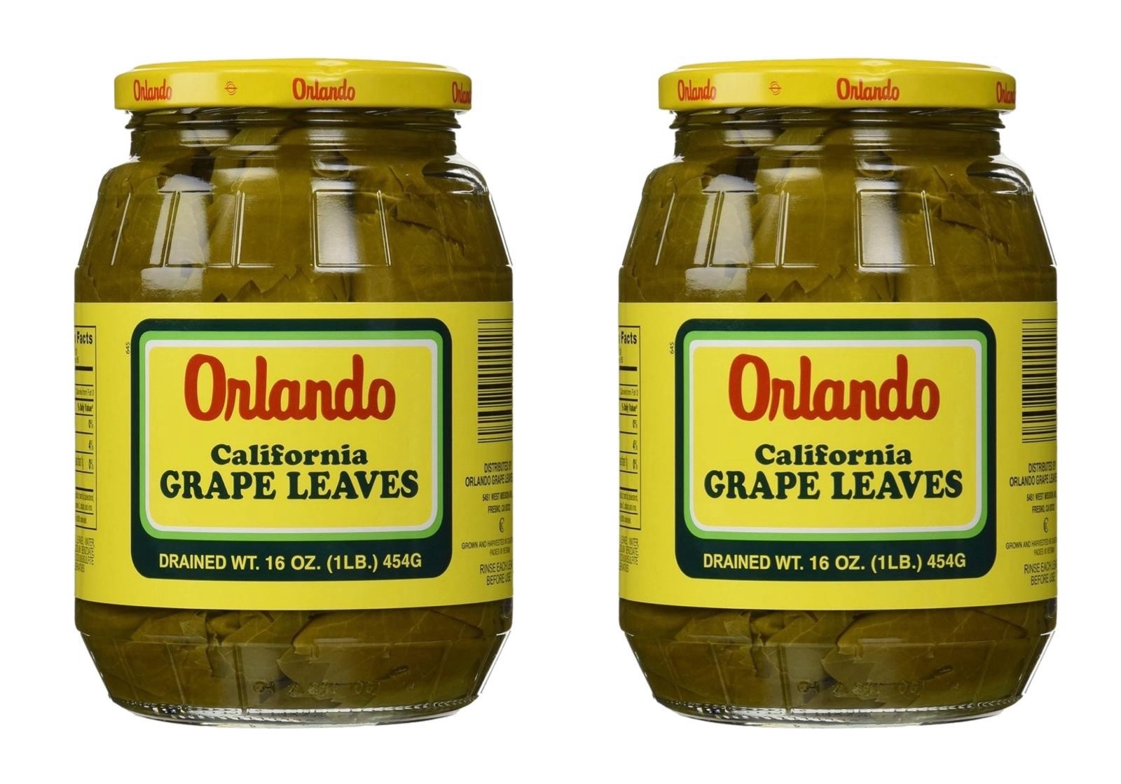 Orlando California Grape Leaves, 16 oz Jars (2 Pack)