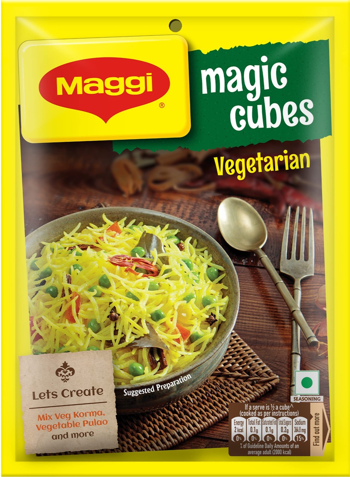 Maggi Vegetable Flavor Bouillon Cubes 2.82 oz – Pack of 4