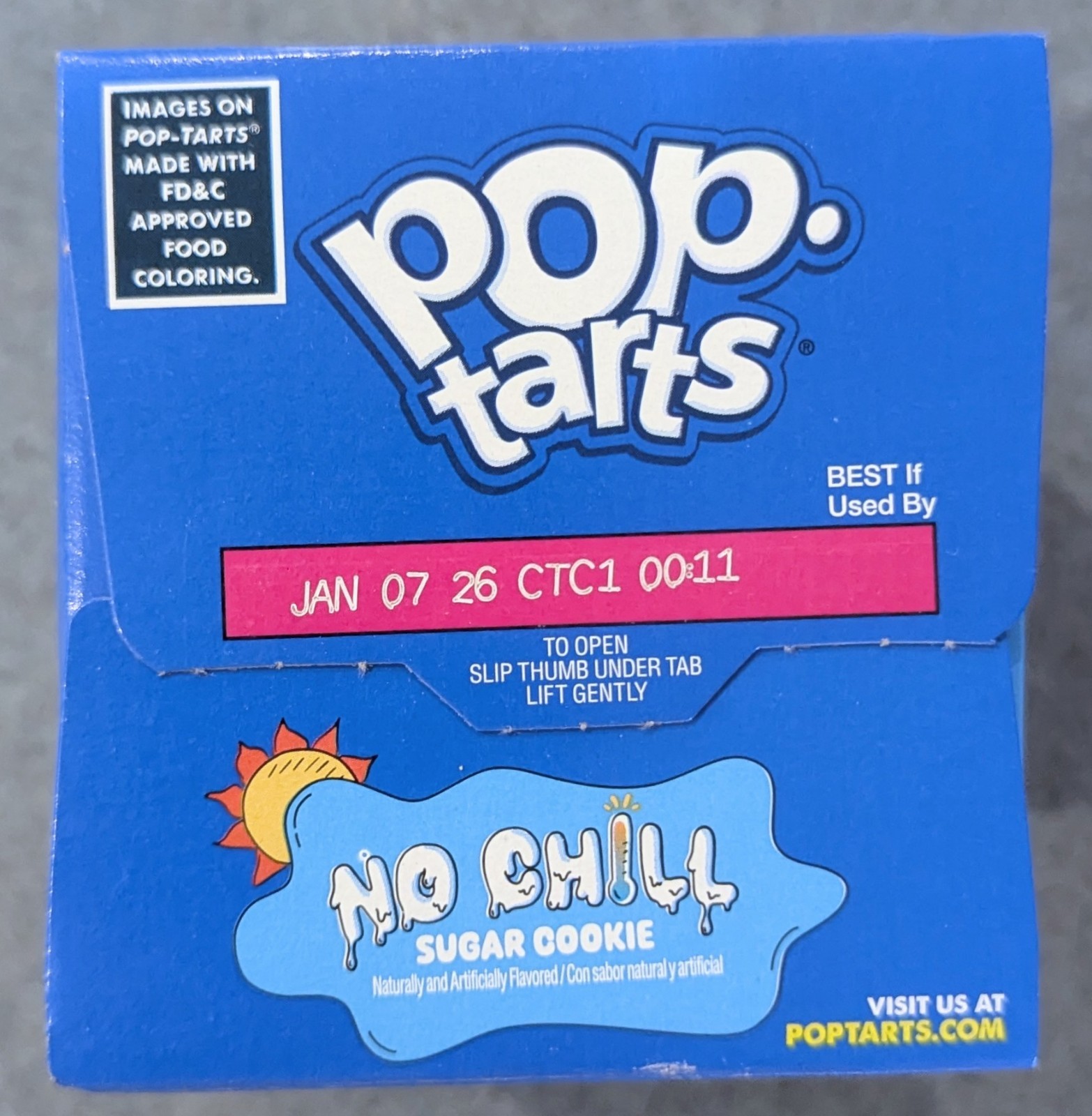 Sugar Cookie Pop Tarts 8 Toaster Pastries New Exp Jan 08 2026 13.5oz No Chill