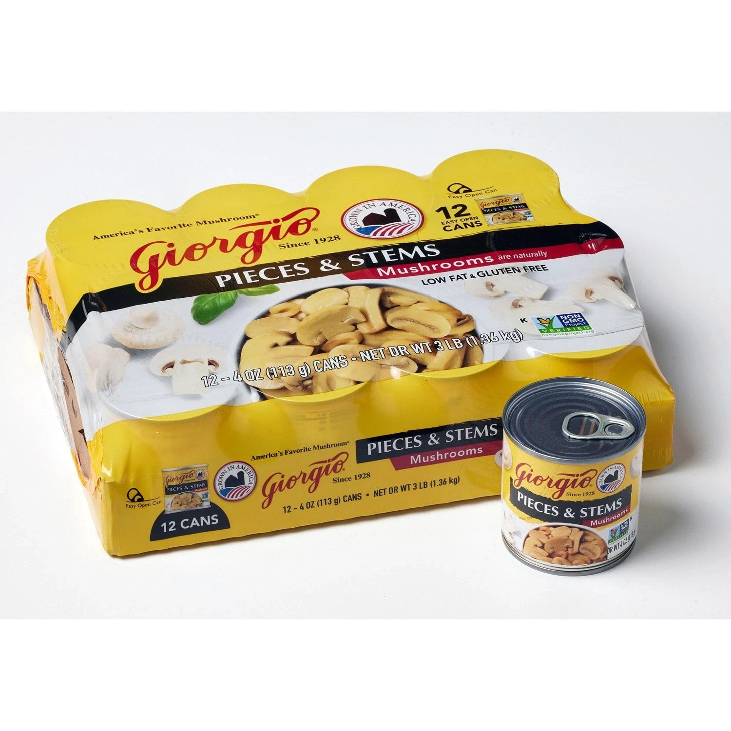 Giorgio Mushroom Pieces and Stems, 4 oz., 24 ct. Great Price.,