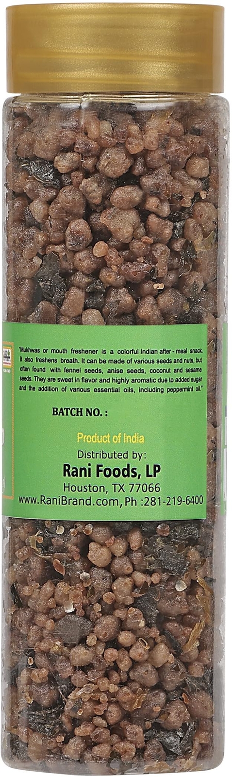 Rani Mitha Paan (Sweet Paan) 3.1oz (90g) PET Jar ~ Indian After Meal Digestives