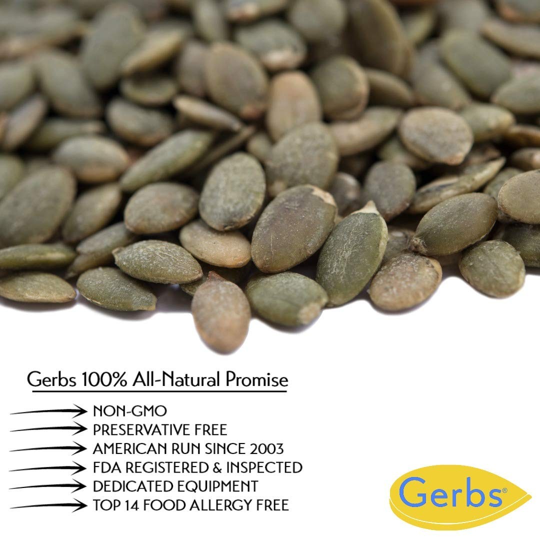Pumpkin Seed Kernels Lightly Sea Salted Small Batch Roasted 1 lb. Resealable Bag