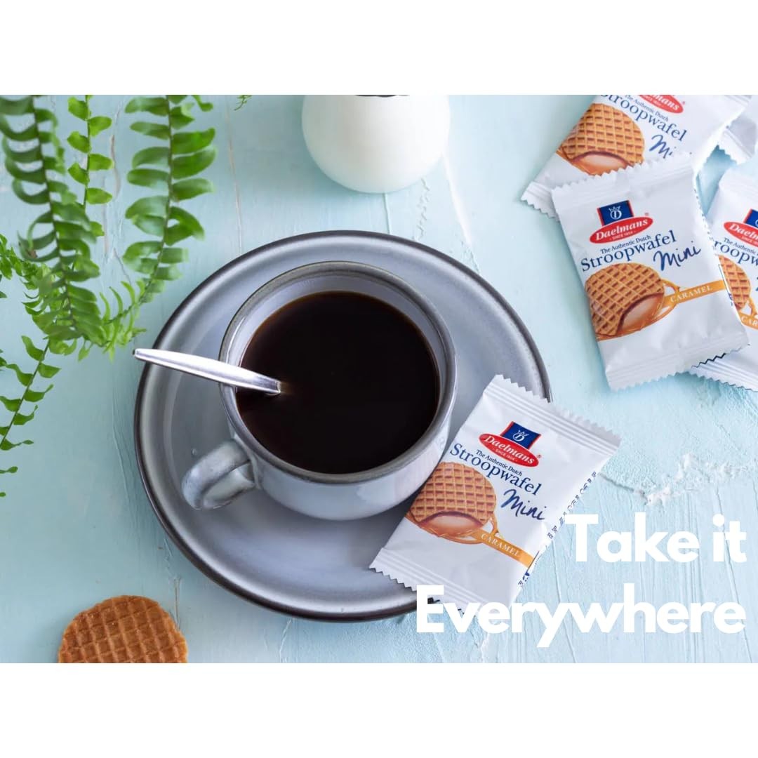 Mini Stroopwafels – 30 Count of Authentic Dutch Caramel Waffle Cookies, Indiv…