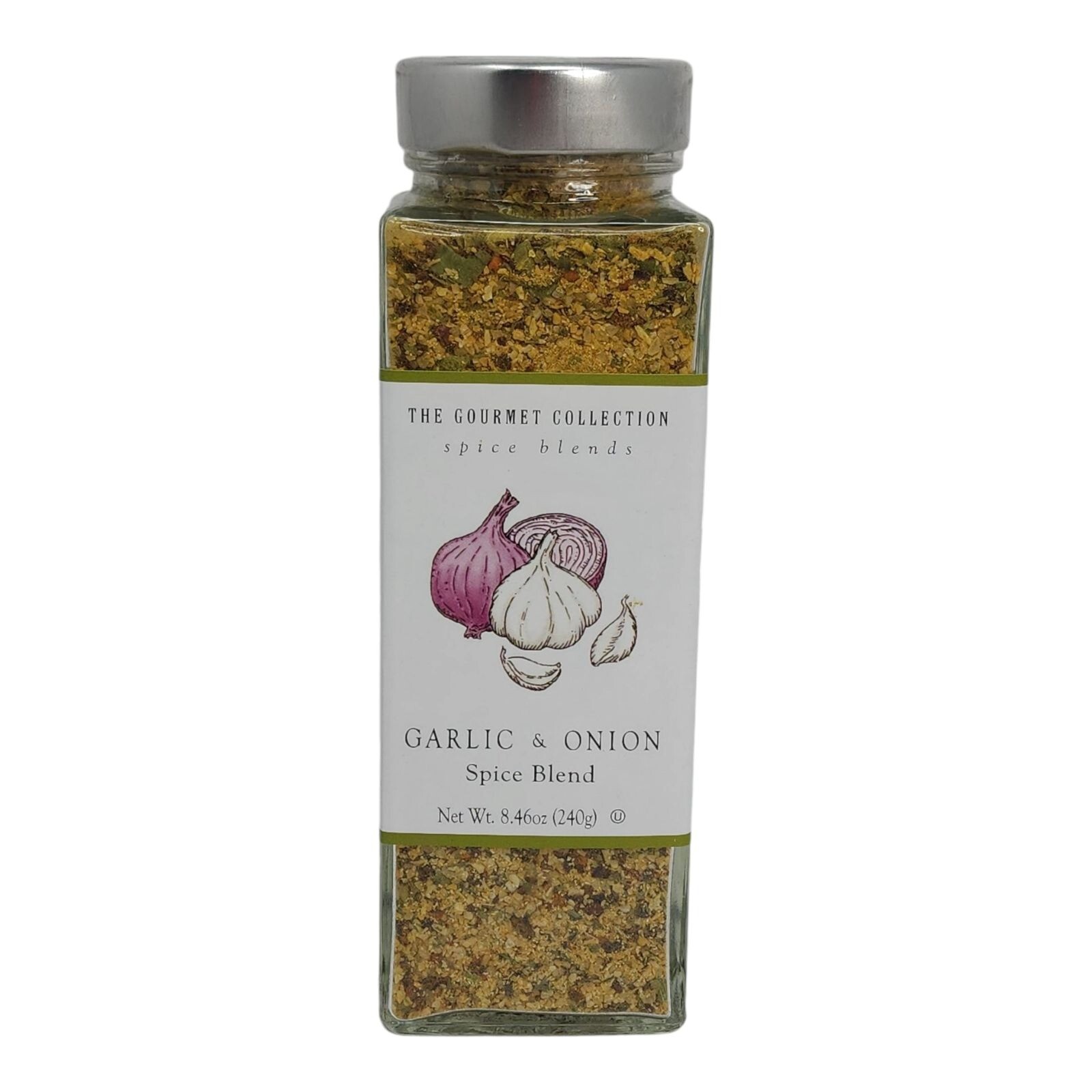 The Gourmet Collection Garlic & Onion Spice Blend 8.46 oz Glass Jar 12/27