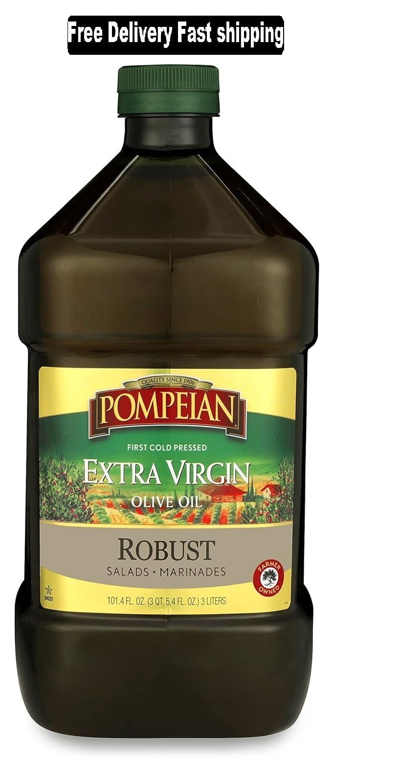 Pompeian Robust Extra Virgin Olive Oil – 101 fl oz