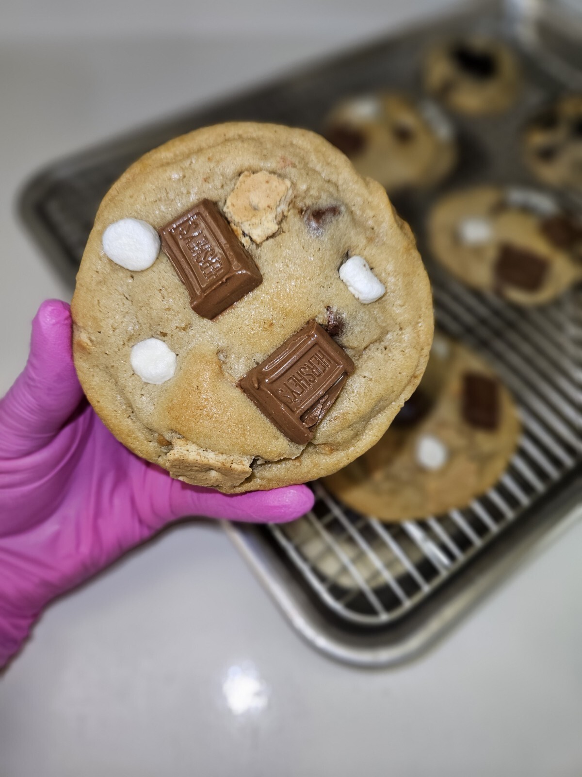 Handmade Fresh Baked S’MORE Cookies, Giant Cookies, Soft Baked Cookies