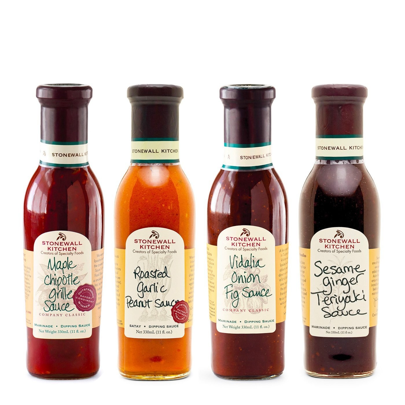 Stonewall Kitchen 4 Piece Classic Grille Sauce Collection Assorted Colors 11 …