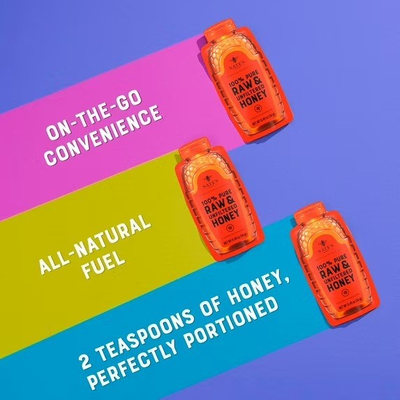 Nature Nate’s Honey Minis: 100% Pure Raw and Unfiltered Honey – 20 Single Serve