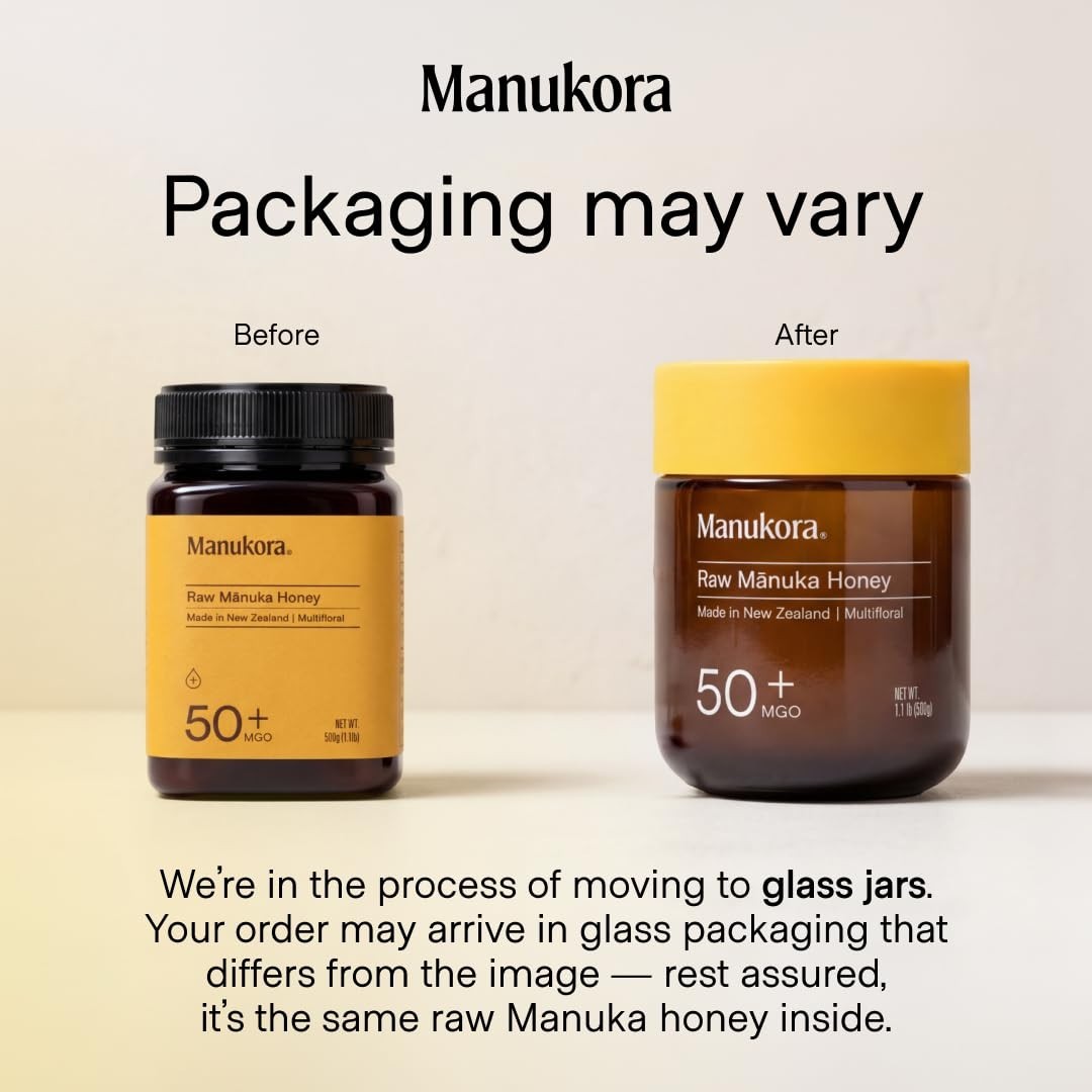 Manuka Honey Raw NZ 50+ MGO Superfood Immune Support 500g Jar