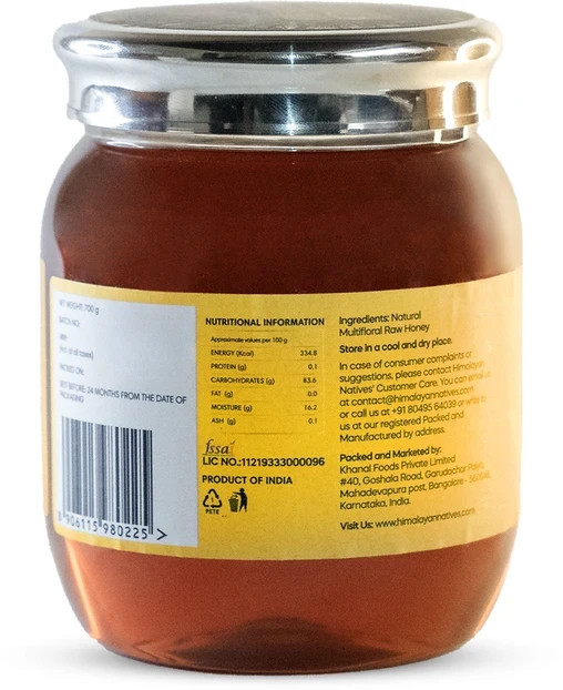 Himalayan Natives Multifloral Raw Honey 700gm