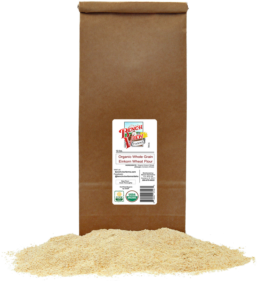 Organic Stone Ground Whole Grain Einkorn Flour – 10lbs (Pack of 1)