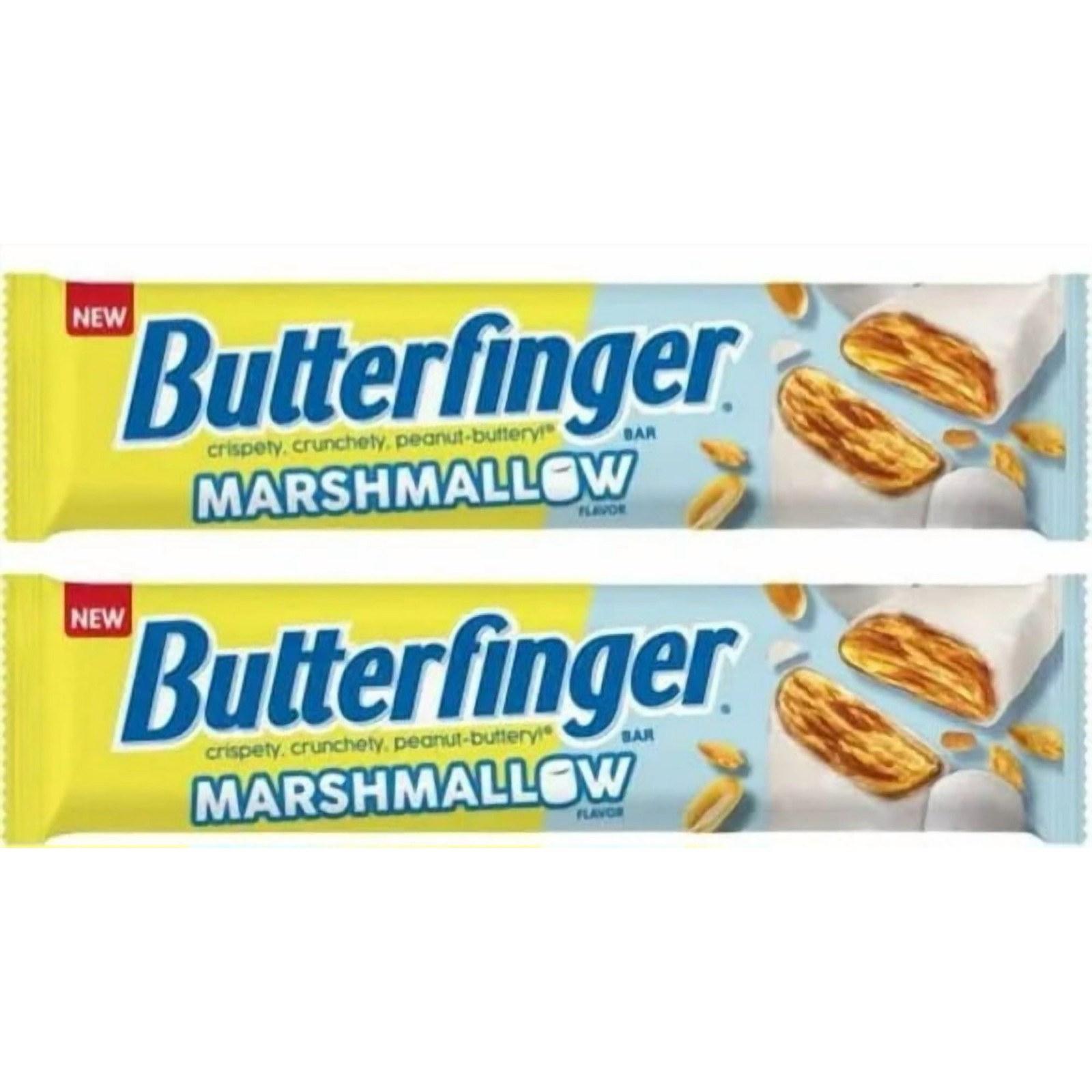 3 – Marshmallow Butterfinger Bar Limited Edition 1.9 oz 54g each (Lot of 3 Bars)