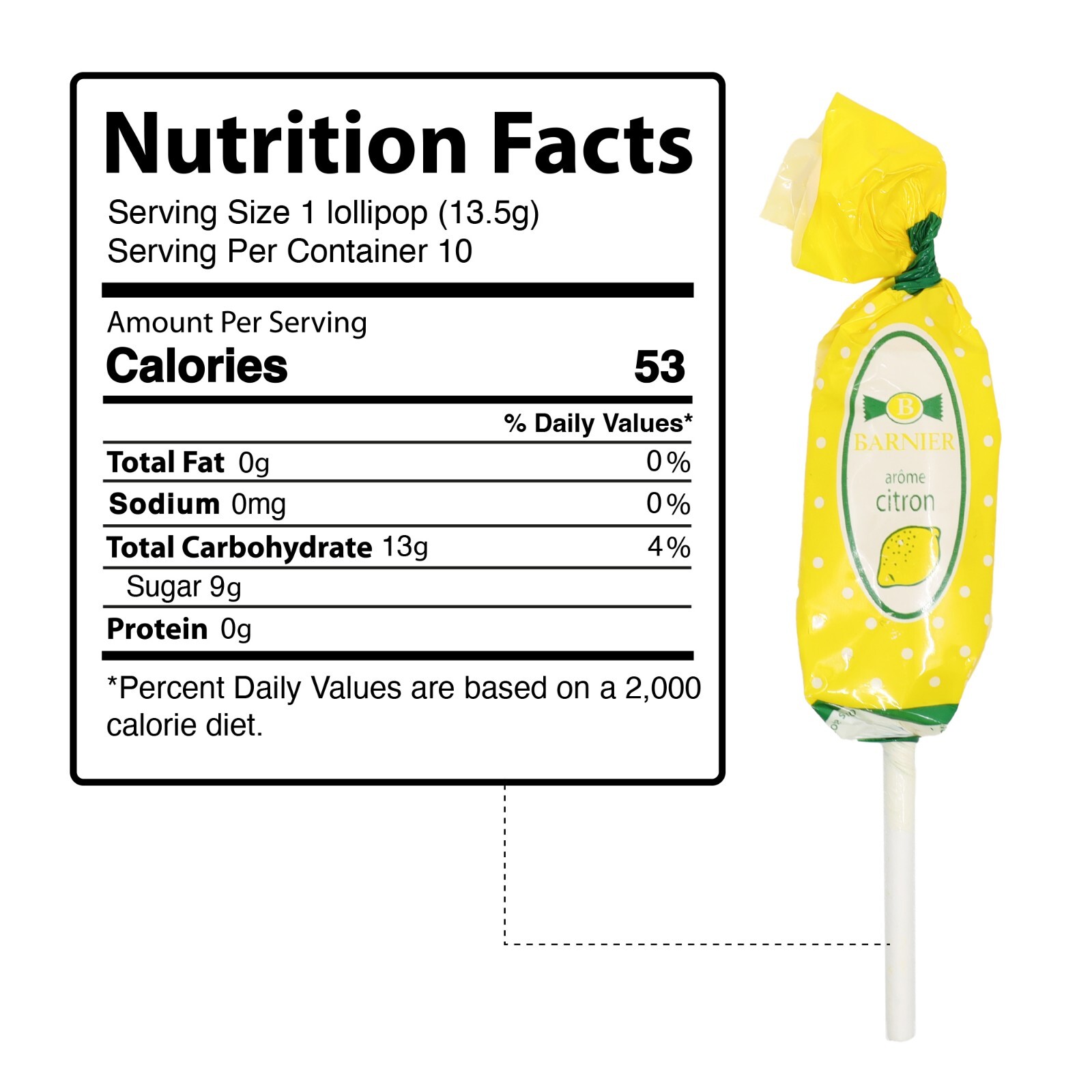 Bonbons Barnier Fruit Assorted Lollipops 10pcs – Mixed Fruit Flavored Lollipops