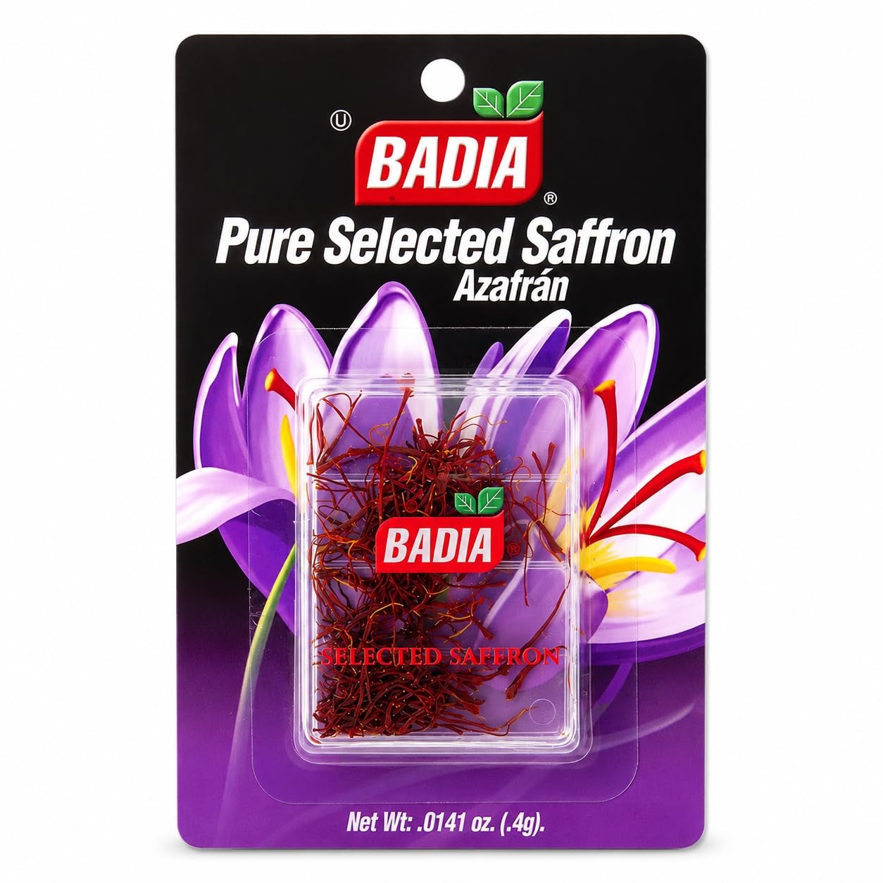 Badia Saffron, 0.4 gram – All-Natural Spanish (0.0141 oz), purple