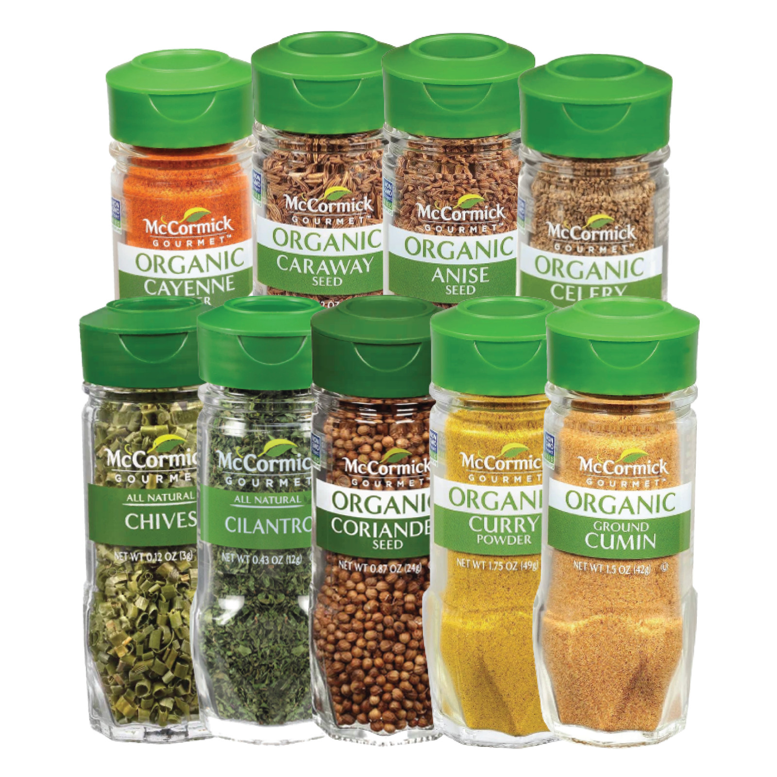 McCormick Gourmet Organic Seasoning Shakers | GMO Free | Mix & Match Flavors