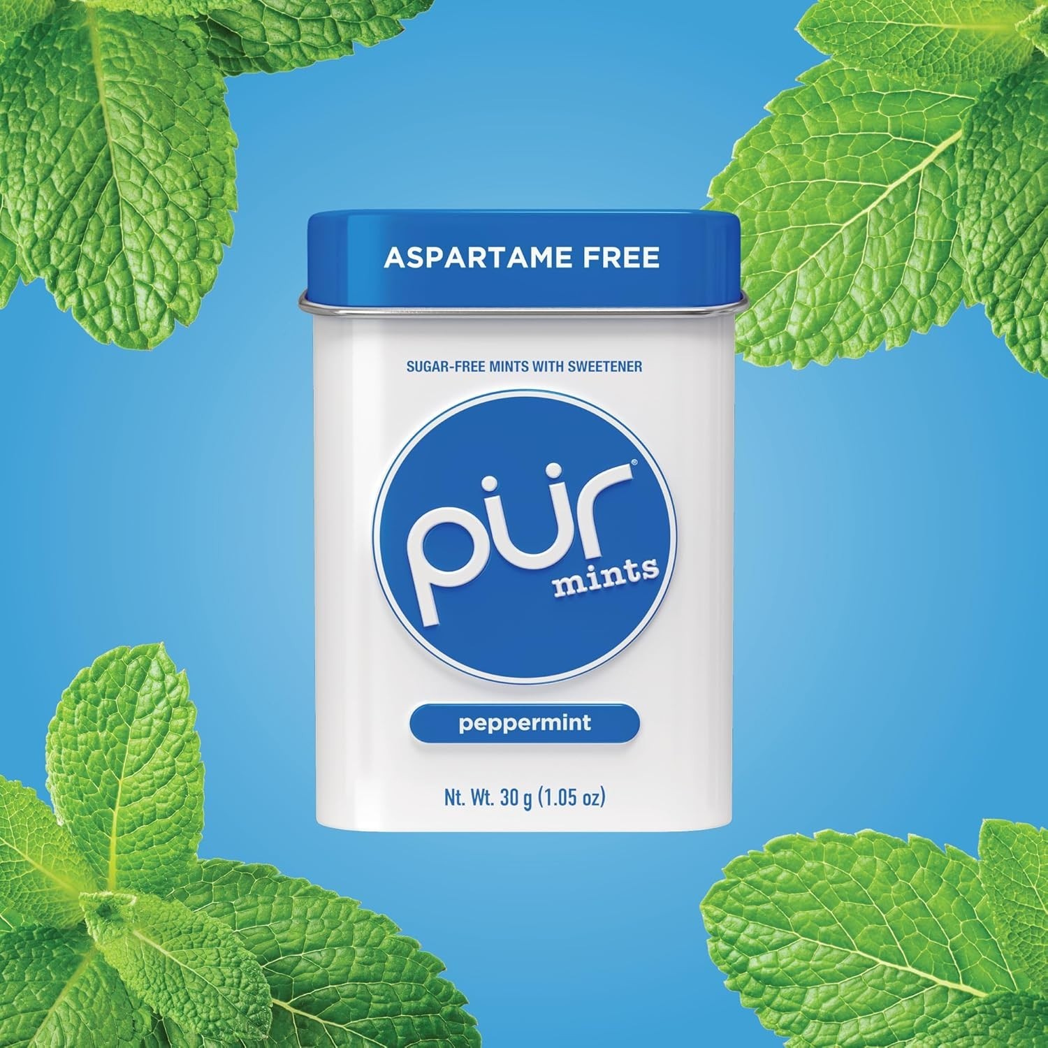 PUR Mints | Aspartame Free | Made with Xylitol | Sugar Free, Vegan, Gluten Free