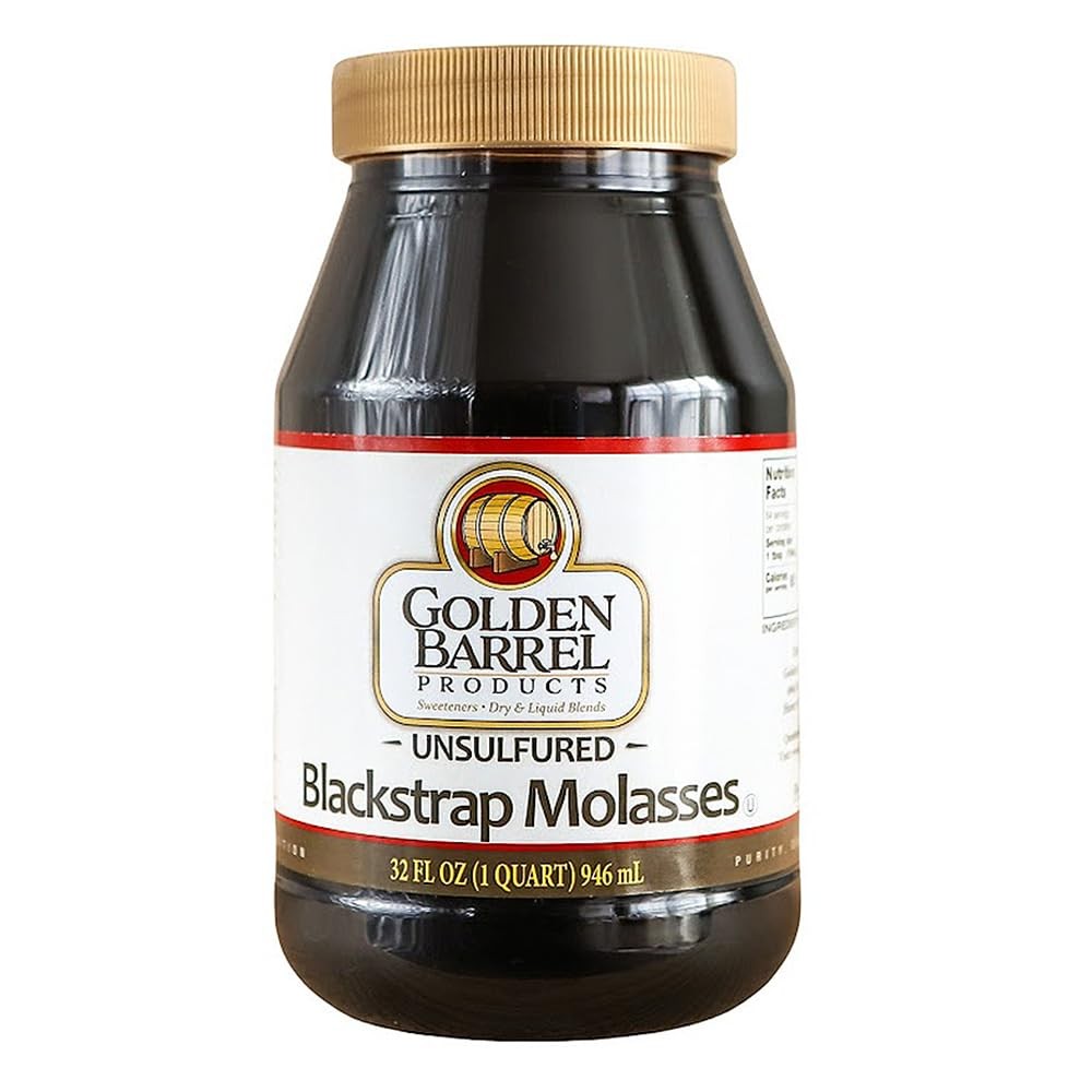 Golden Barrel Unsulfured Blackstrap Molasses, 32 oz