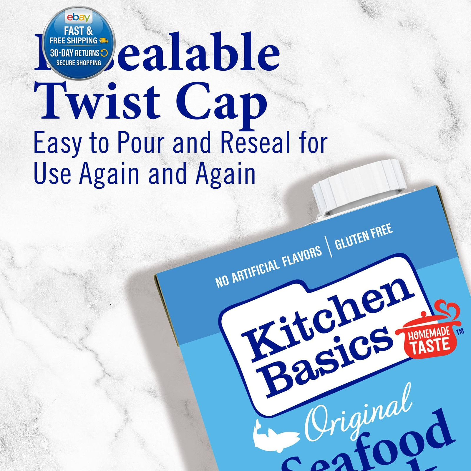 Original Seafood Stock, 32 fl oz 32 Fl Oz (Pack of 1)