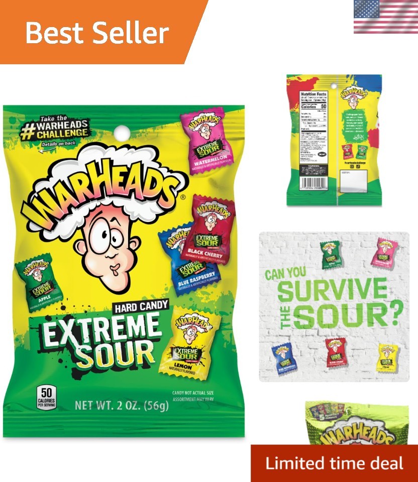 Individually Wrapped Extreme Sour Hard Candy – 2 oz. – Sweet Meets Sour
