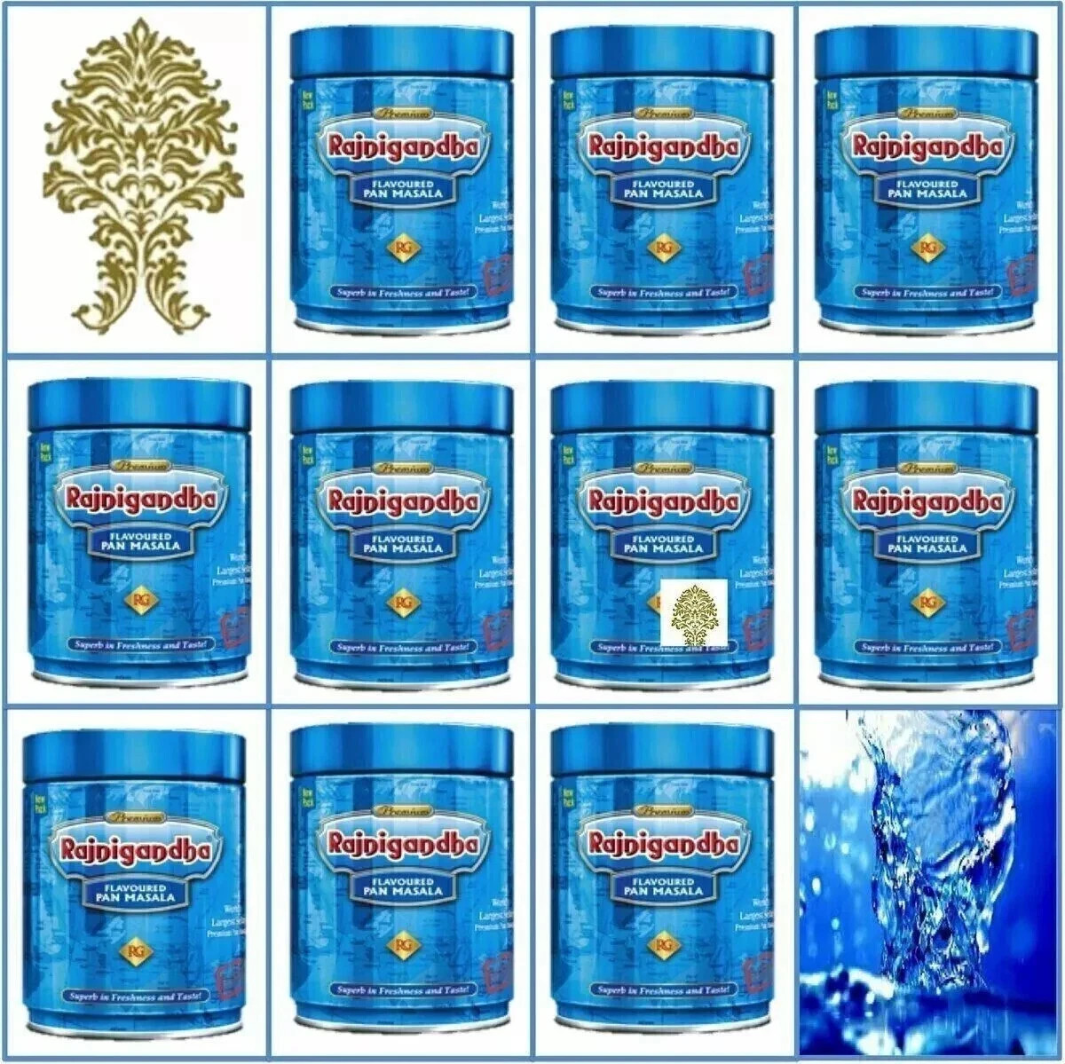 Rajnigandha Premium Mouth Fresher 100GM X 10 Pack Mouth Freshener
