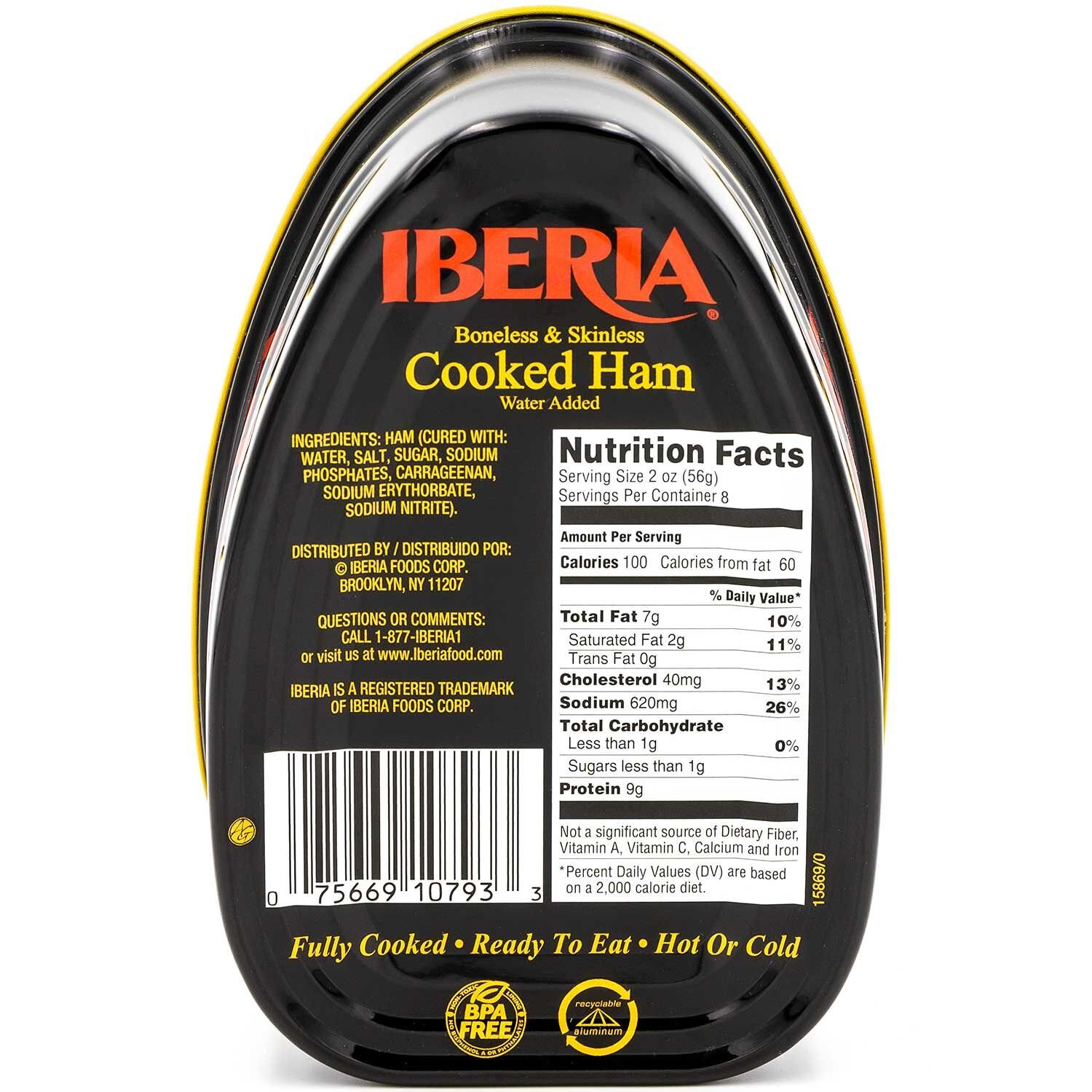 Boneless & Skinless Cooked Ham, 16 Oz