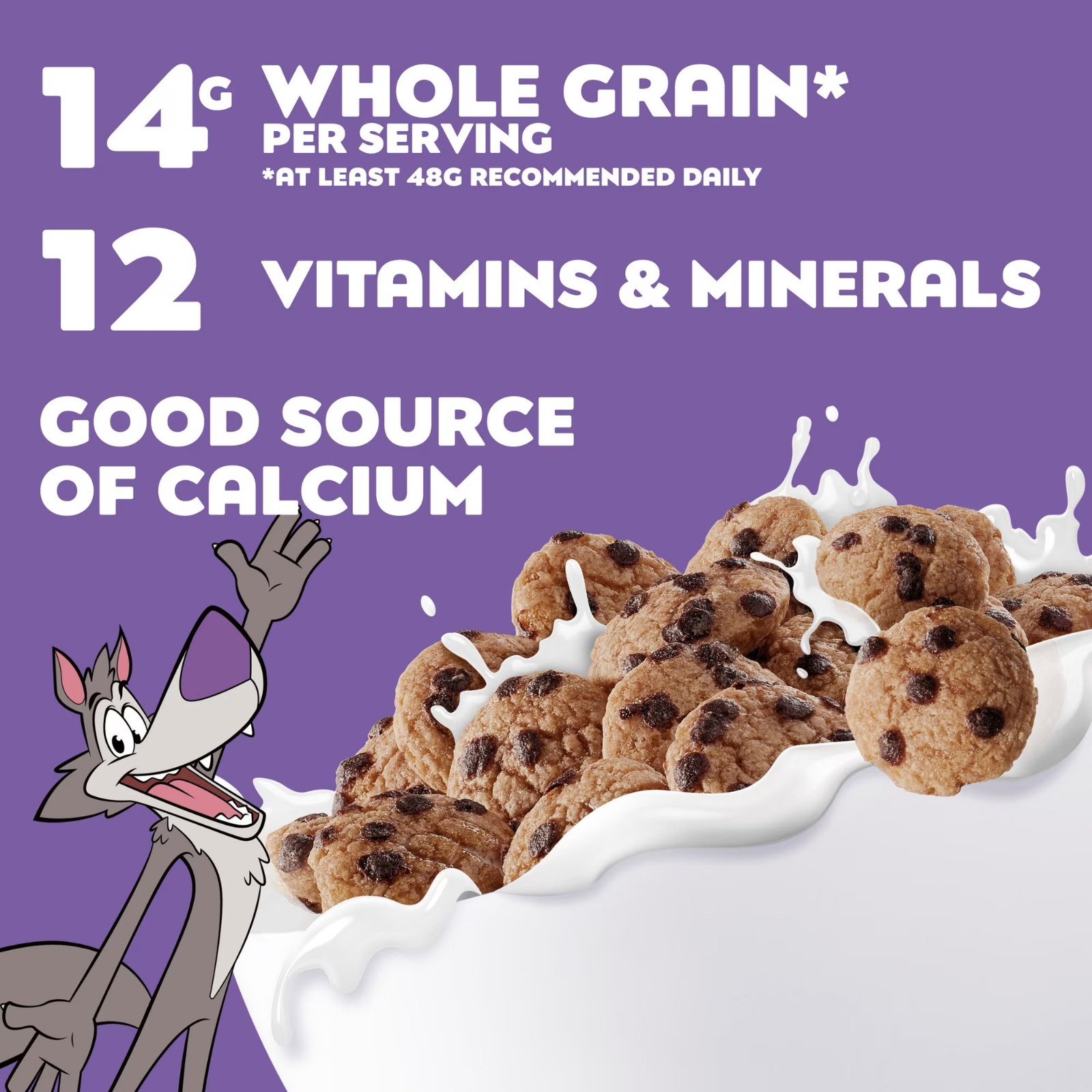 Cookie Crisp Whole Grain Cereal Chocolate Chip Cookie Taste Value Bag 35 oz