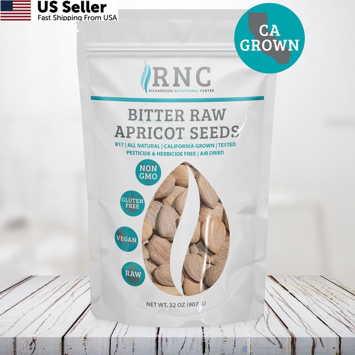 Richardson Nutritional Center Fresh Raw Bitter Apricot 1 Pound (Pack of 1)