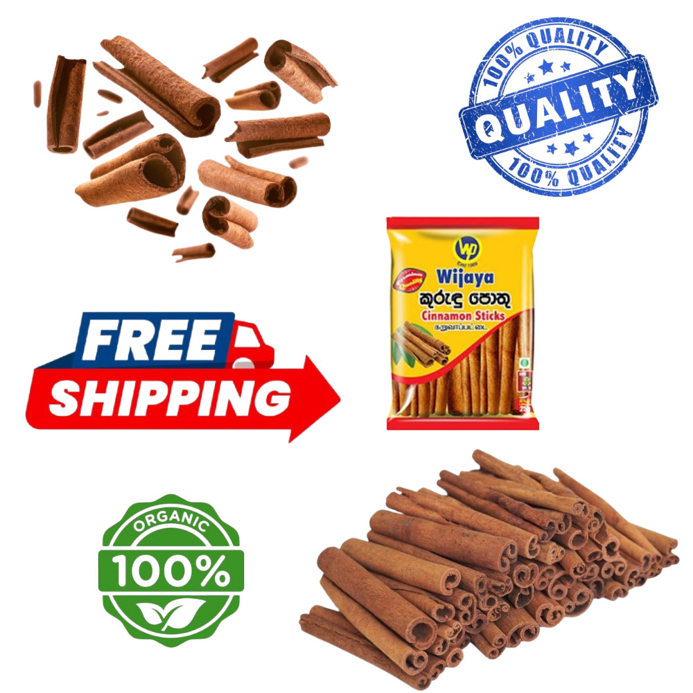 100% Pure Organic Ceylon Cinnamon Sticks 25g from Sri Lanka Free Shipping