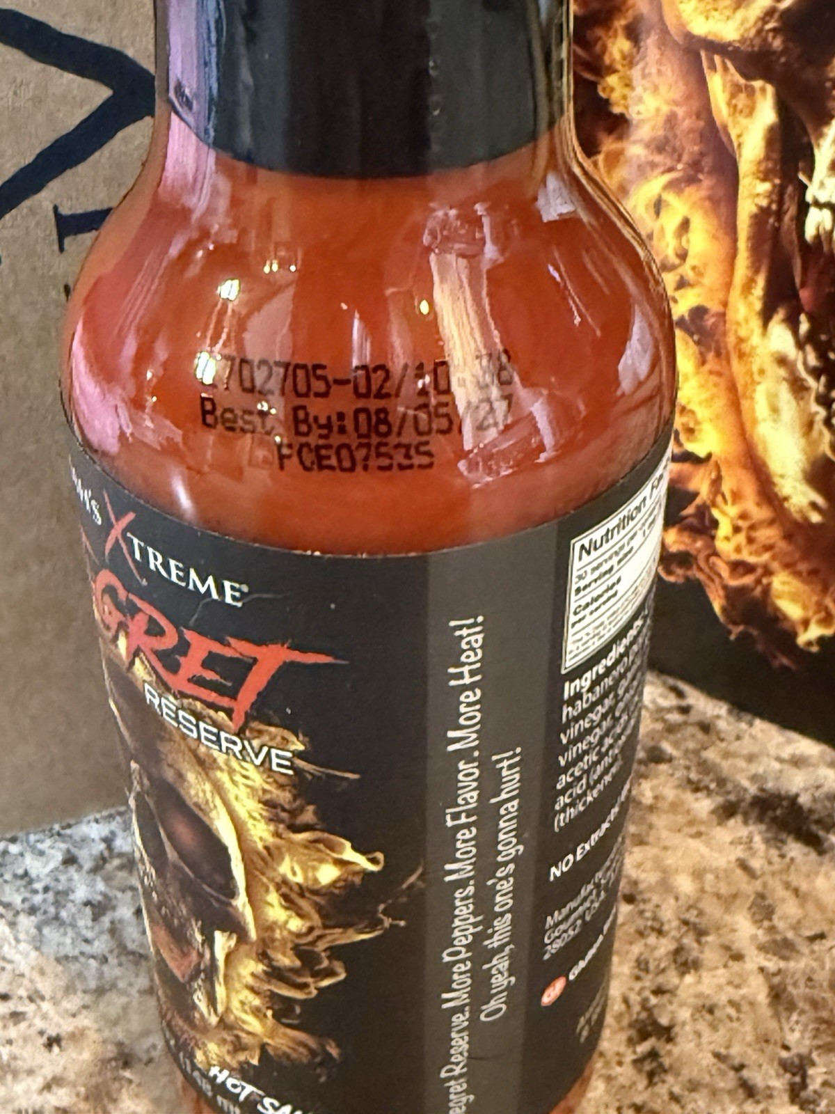 Elijah’s Xtreme Regret Reserve Hot Sauce – Carolina Reaper, Trinidad Scorpion, a