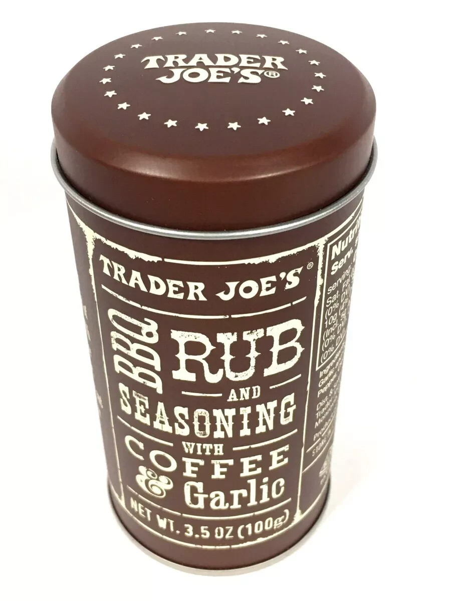 Trader Joe’s BBQ Rub & Seasoning with Coffee & Garlic 3.5oz Can RARE Seasonal