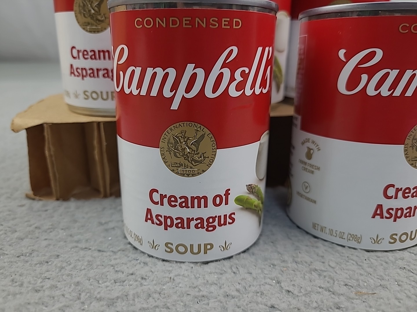 5x Condensed Cream of Asparagus Soup 10.5 oz Exp June 26