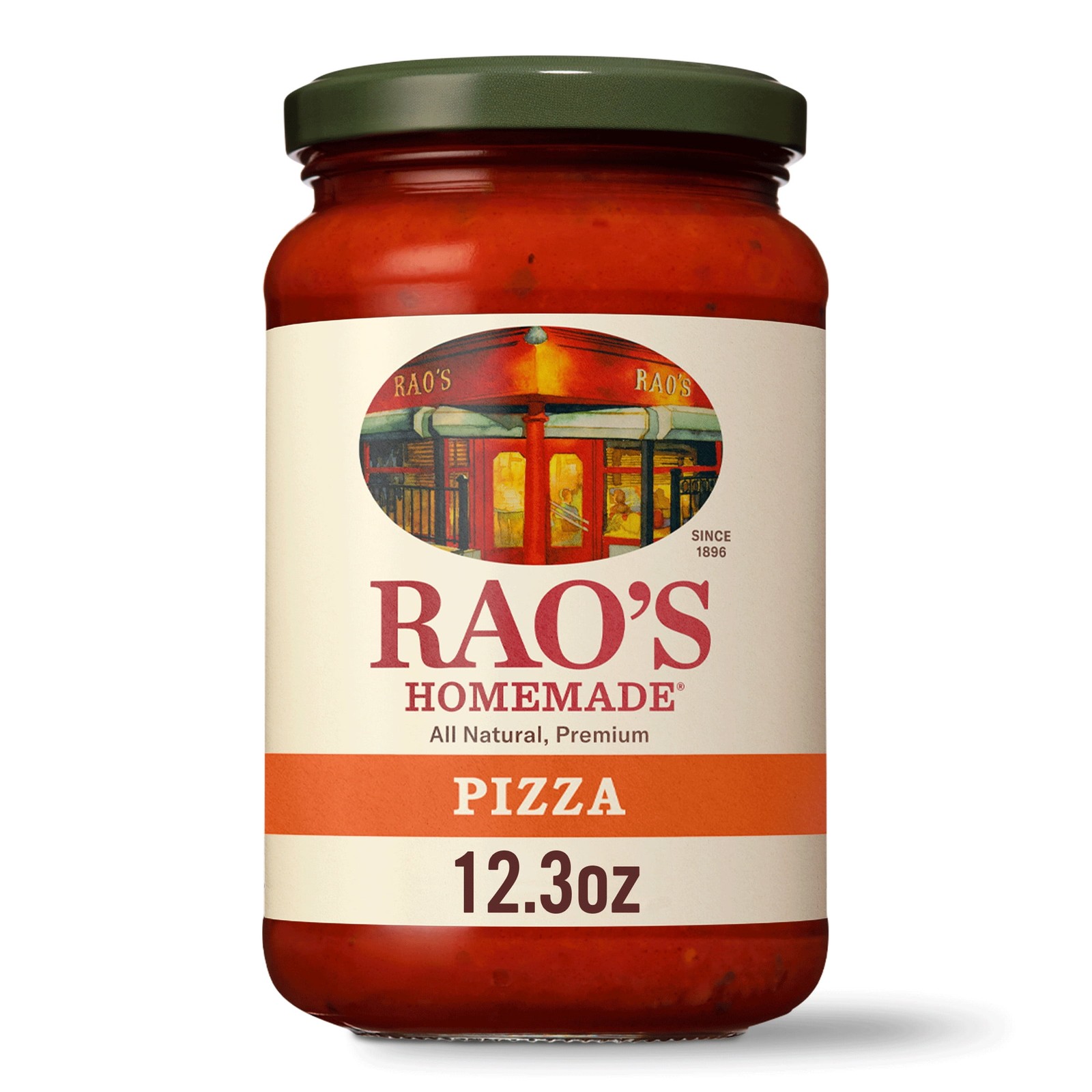 All Natural Slow Simmered Pizza Sauce 12.3 oz Italian Recipe Homemade Style