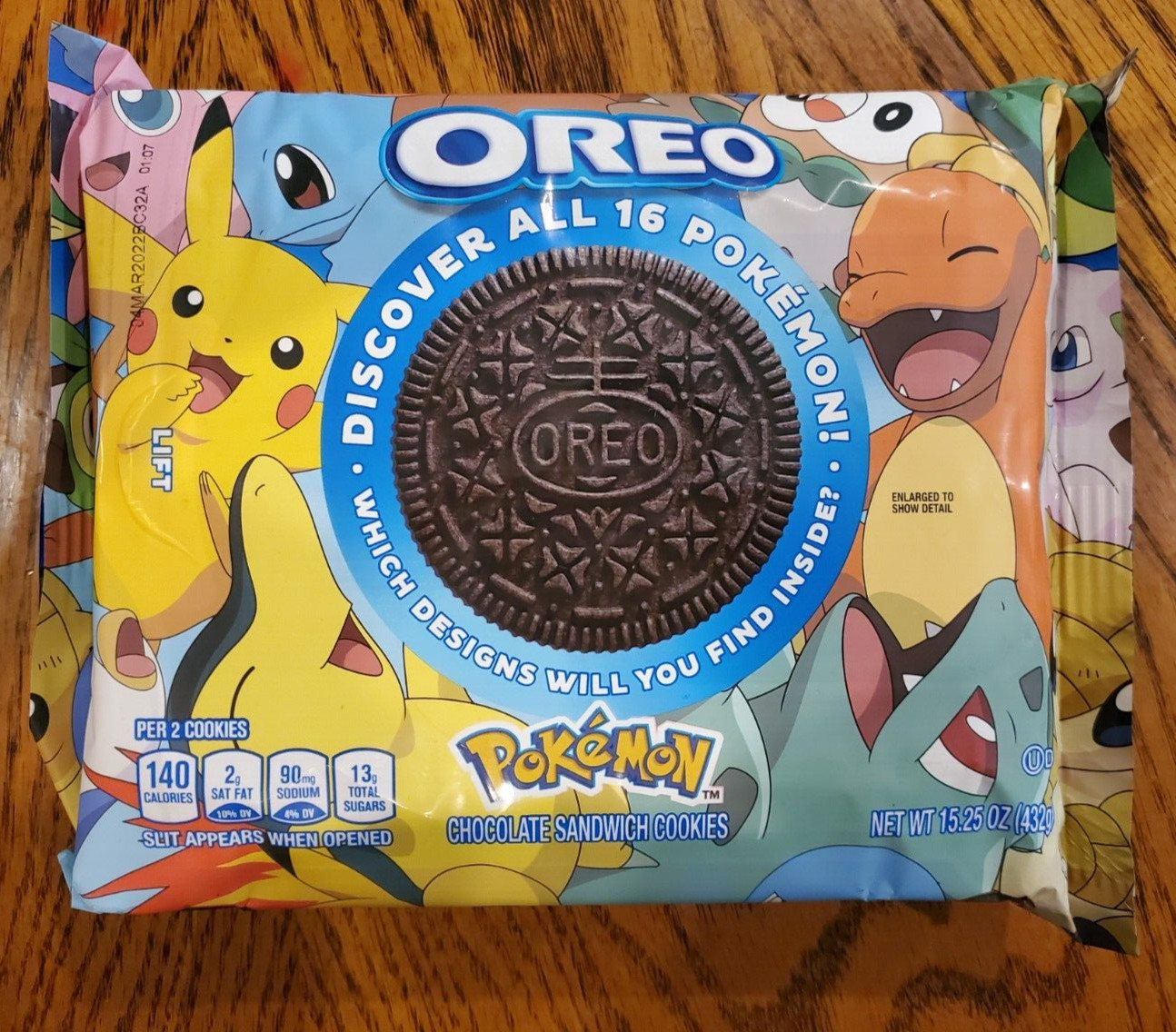 Brand New Sealed Package of Oreo Limited Edition Pokemon Date March 4 2022
