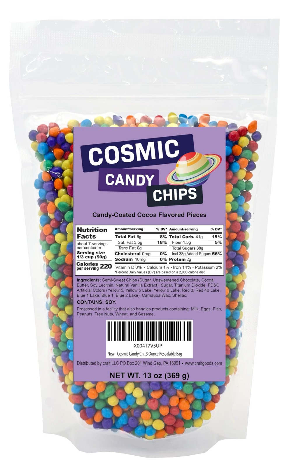 Cosmic Brownie Sprinkles, Rainbow Chips for Cosmic Brownies, Rainbow Candy Co…