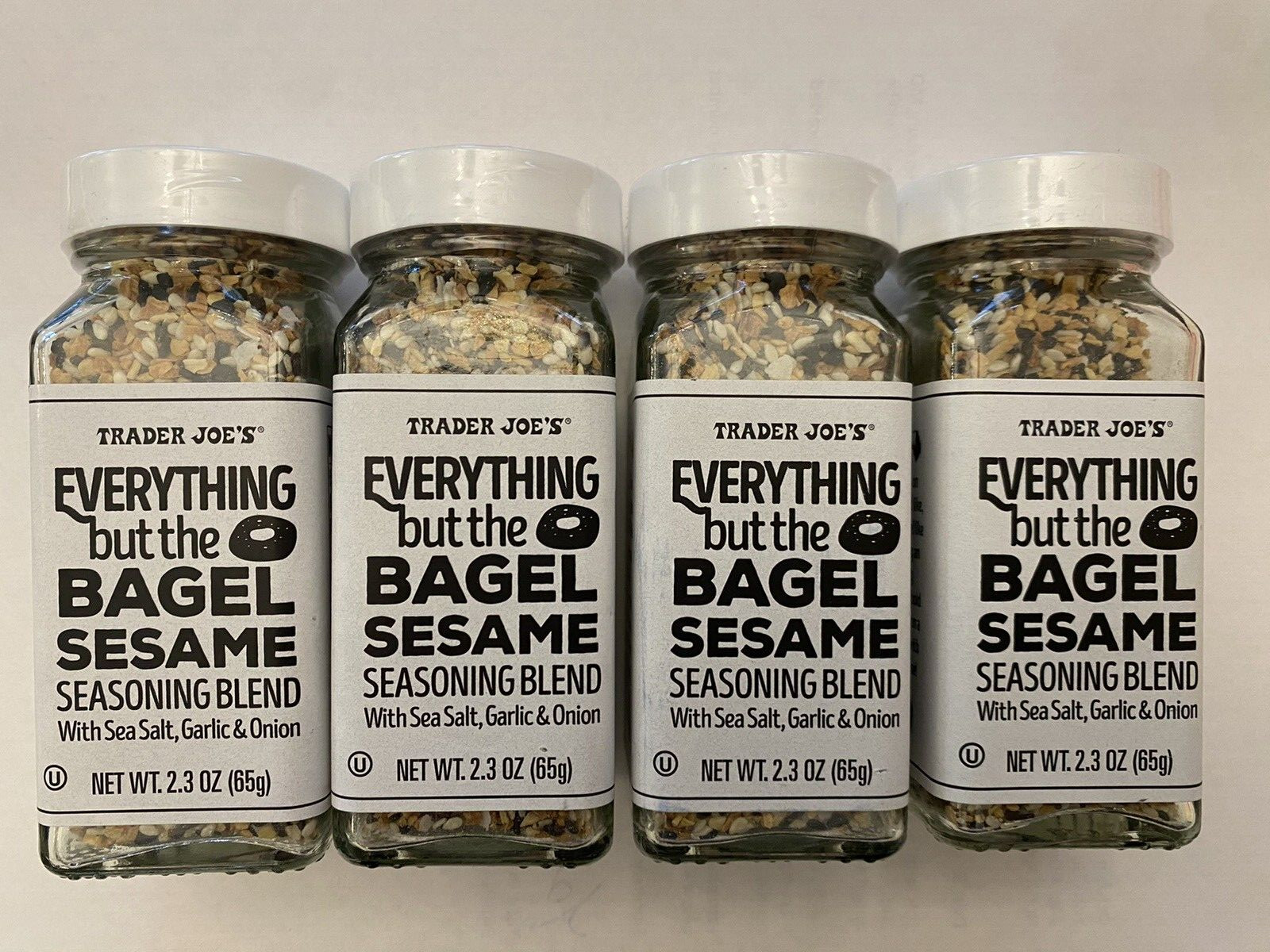 Lot of 4 New Trader Joe’s Everything but the Bagel Sesame Seasoning Blend 2.3oz