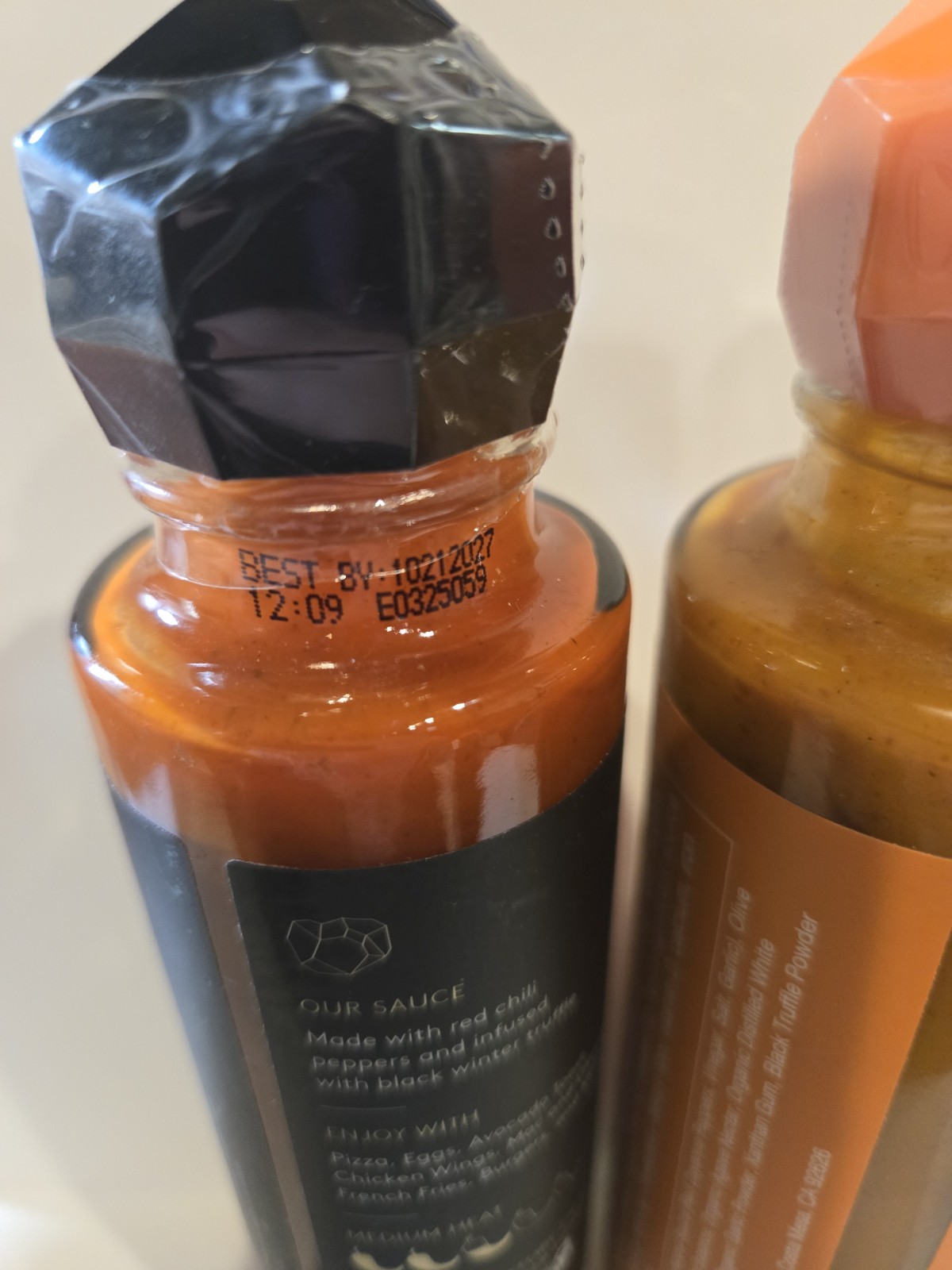 2 PACK TRUFF Original Hot & Buffalo Black Truffle Infused Hot Sauce 6 fl. oz.