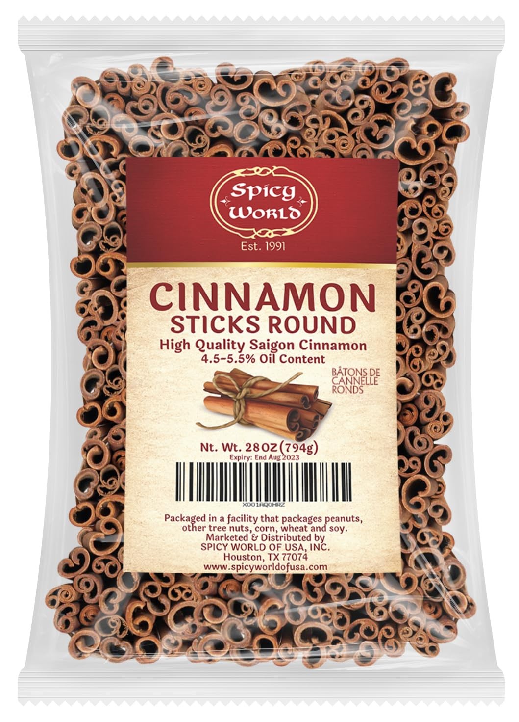 Cinnamon Sticks 1.75 lb Bulk Bag – 150+ Sticks, Strong Aroma, 3″ Saigon Cassia