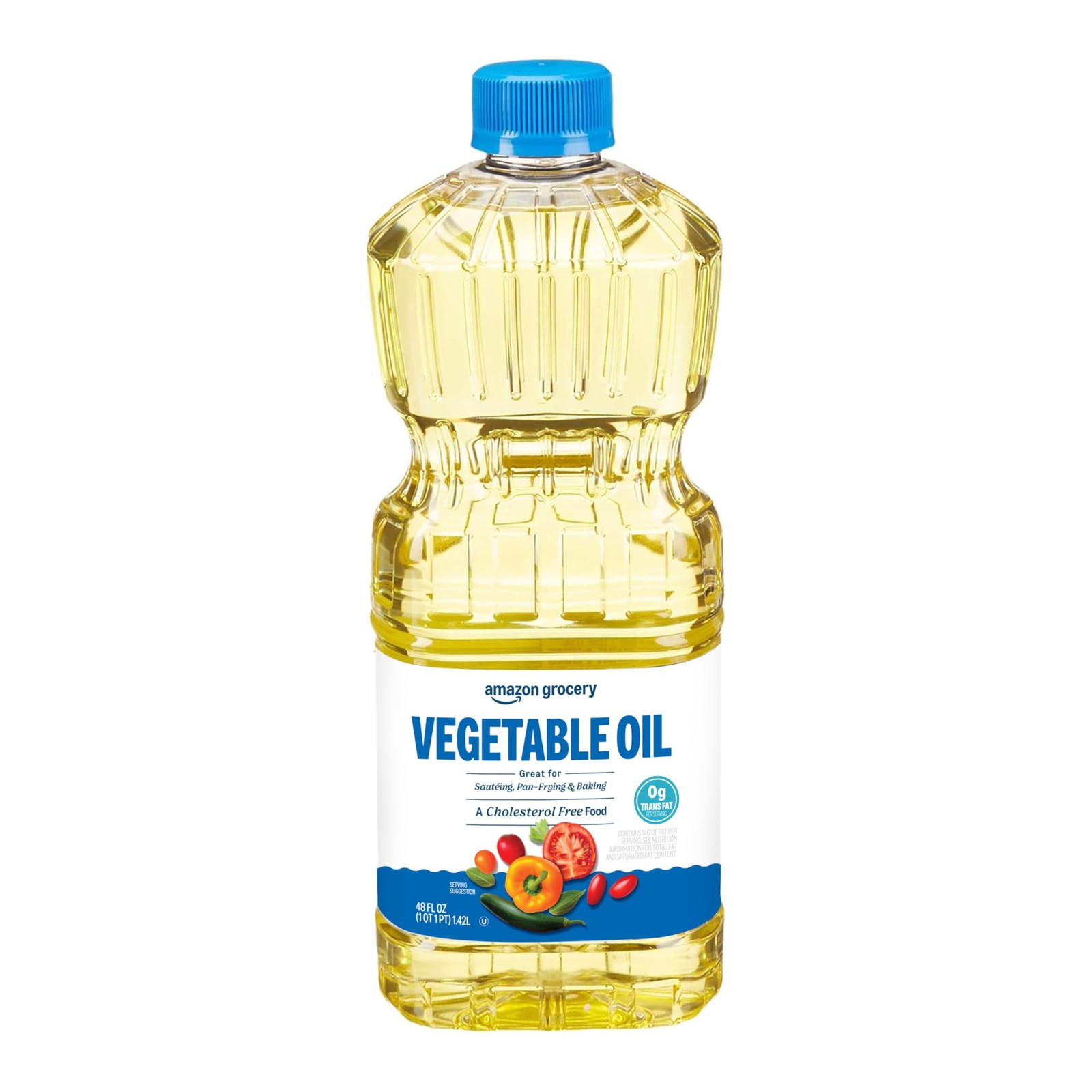 Amazon Grocery, Vegetable Oil, 48 Fl Oz 48 (Pack of 1)