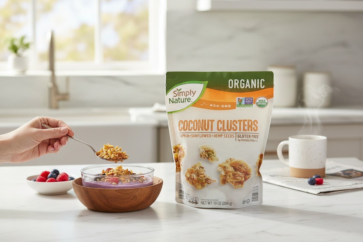 Keto Coconut Clusters, Organic Snack with Pumpkin, Sunflower & Hemp Seeds, 10oz