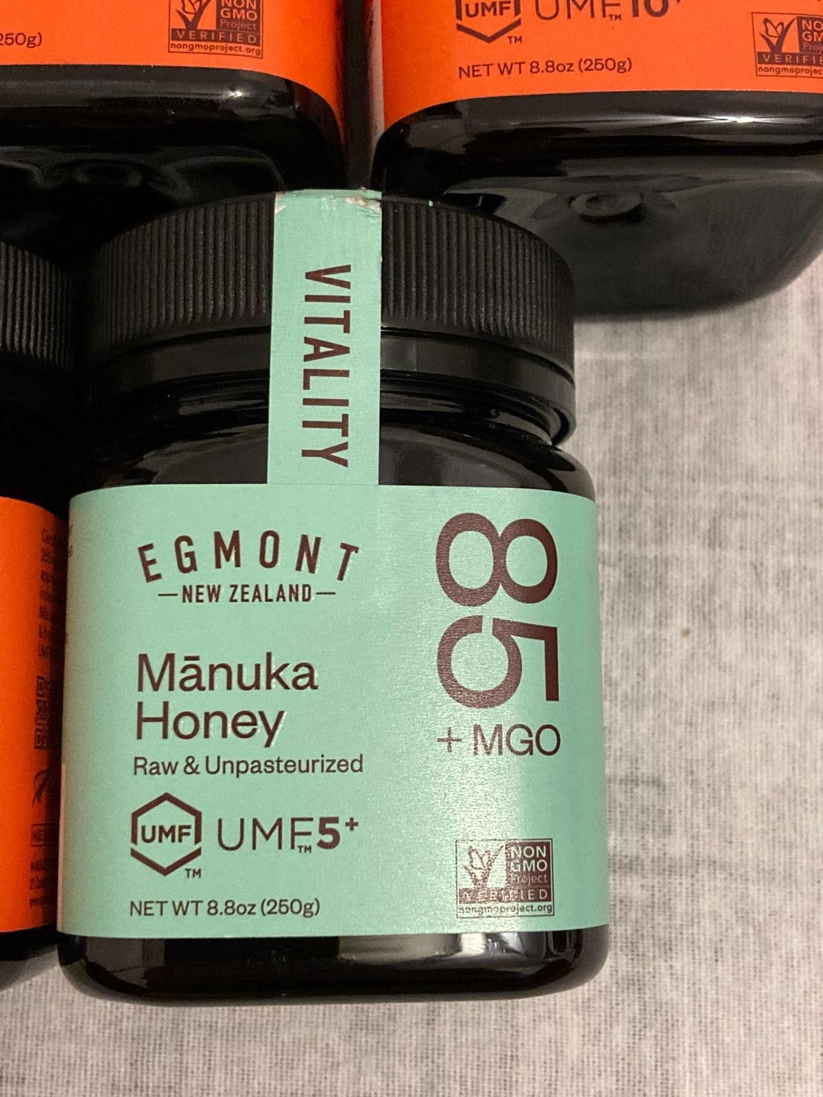 $170+ (10) EGMONT Raw & Unpasteurized New Zealand Manuka Honey UMF 5+ 8.8oz
